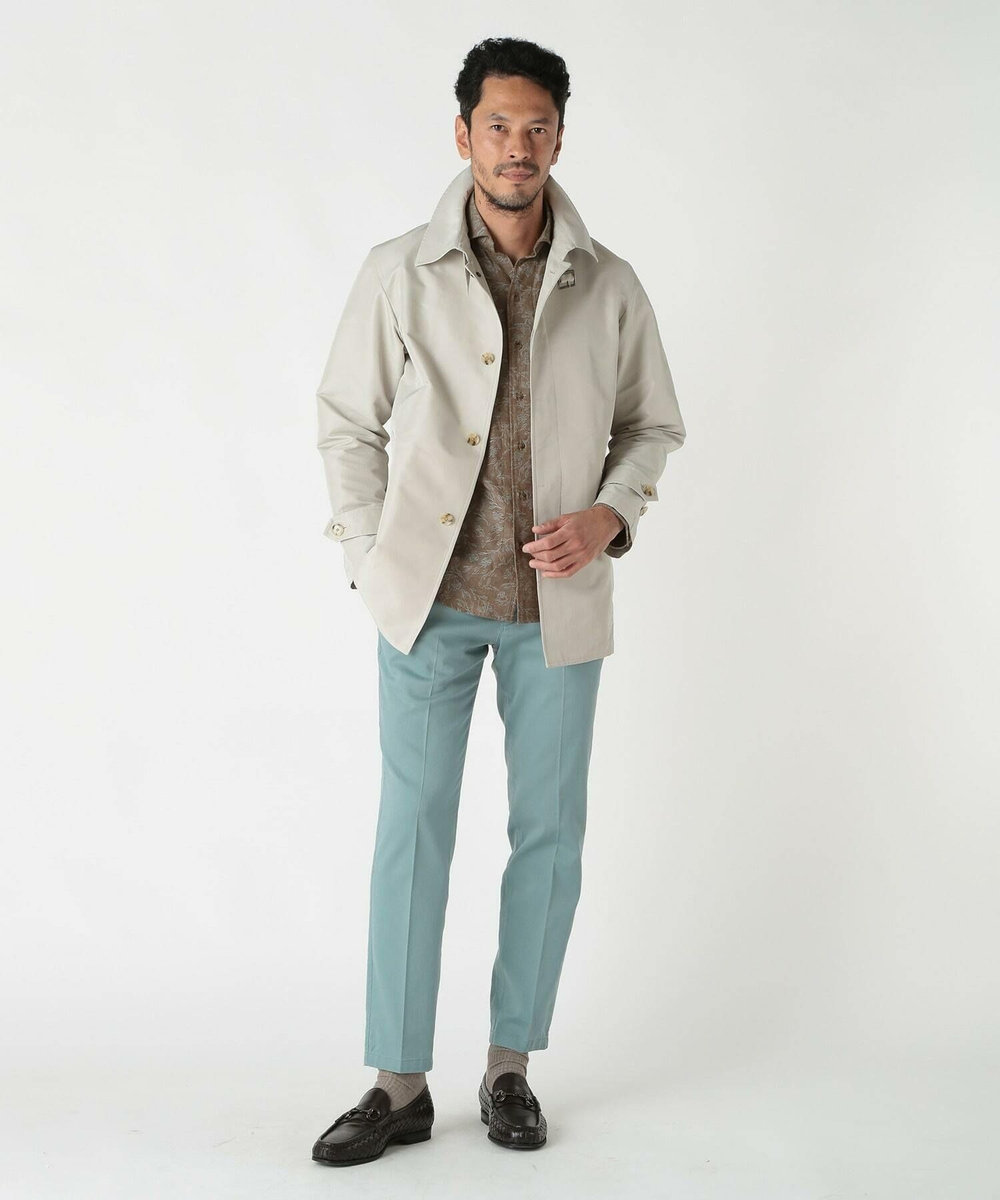 MEN'S BIGI ストレッチツイルテーパードパンツ グリーン