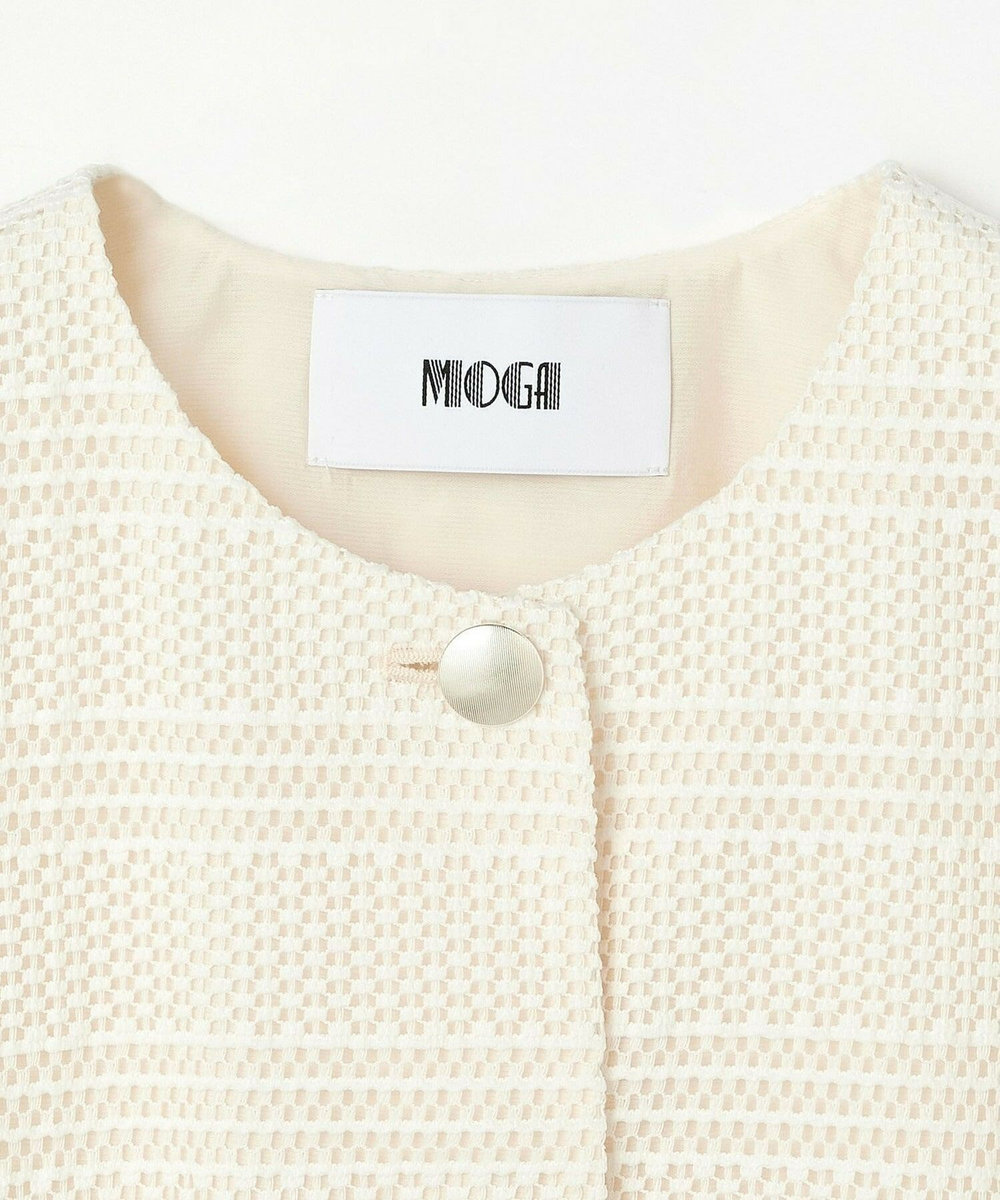 MOGA Collection MOGA Collection　ラッセルレースショートブルゾン ホワイト