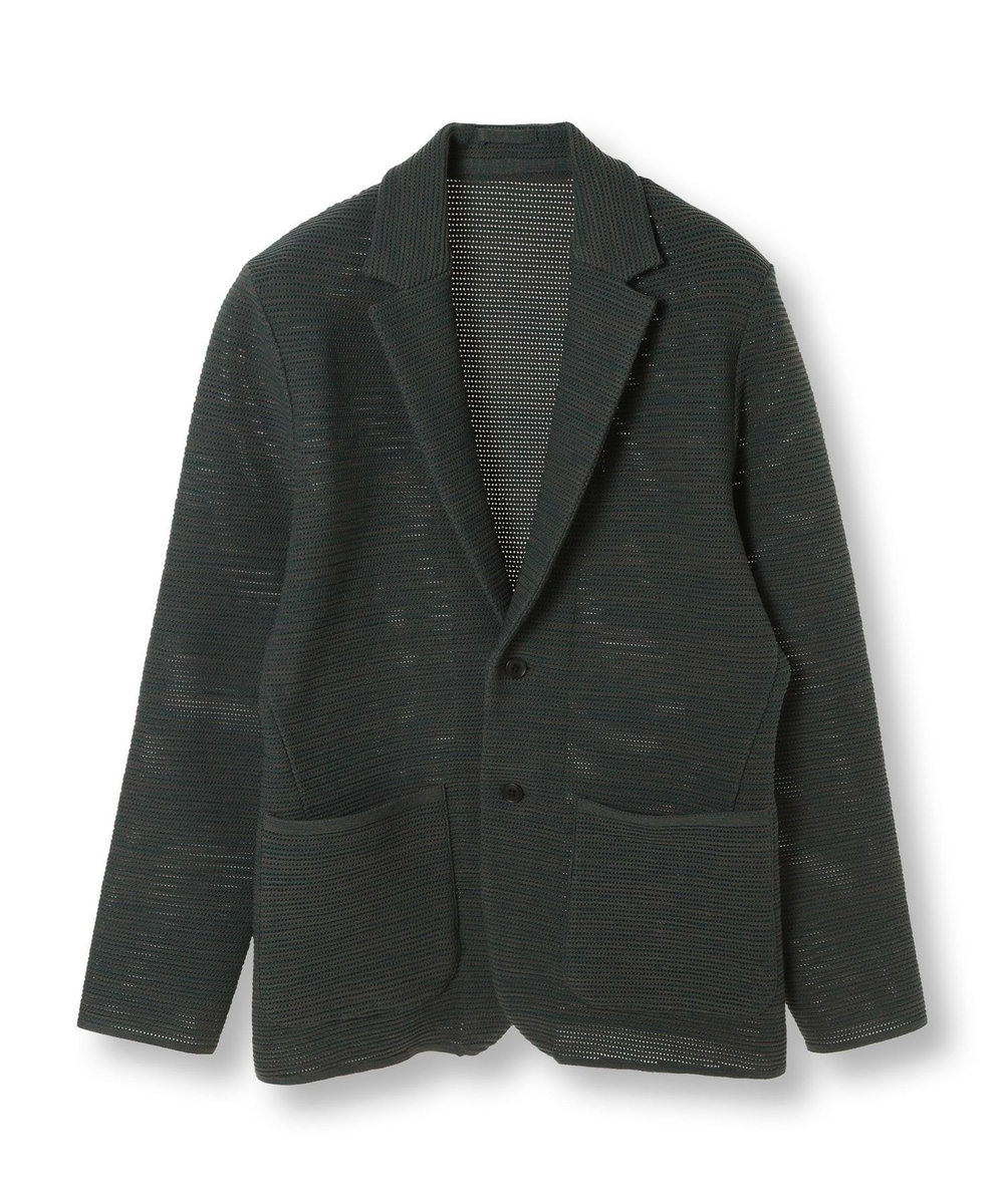 MEN'S BIGI 3色撚りニットジャケット グリーン