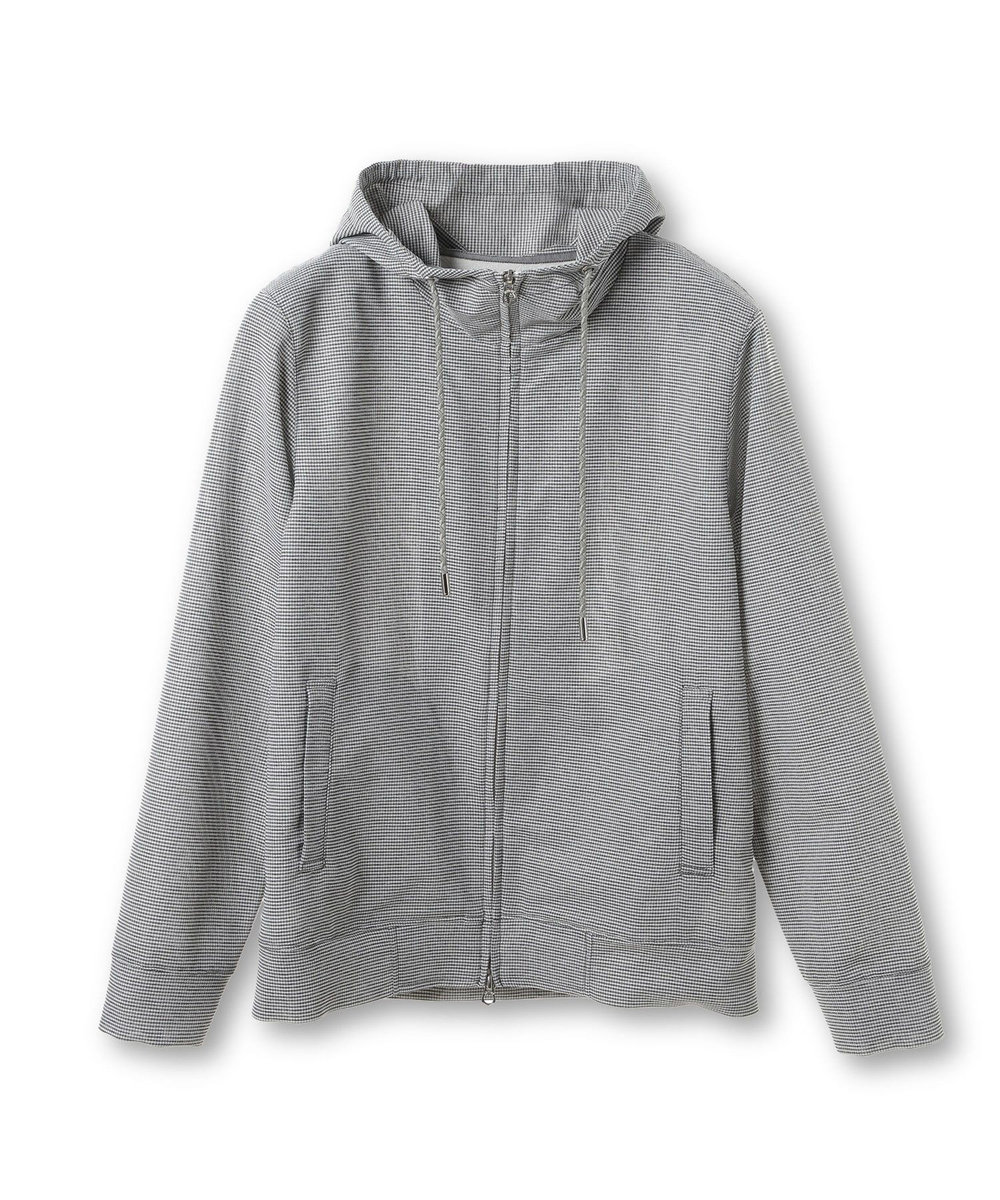 MEN'S BIGI カラミストレッチフードパーカー ホワイト系その他
