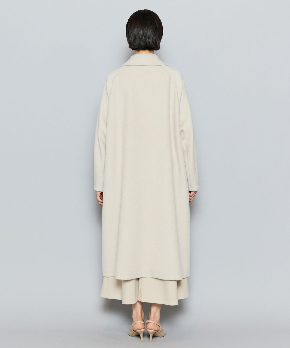 L'EQUIPE COUTURIER スーリーアルパカウールコート グレイッシュベージュ