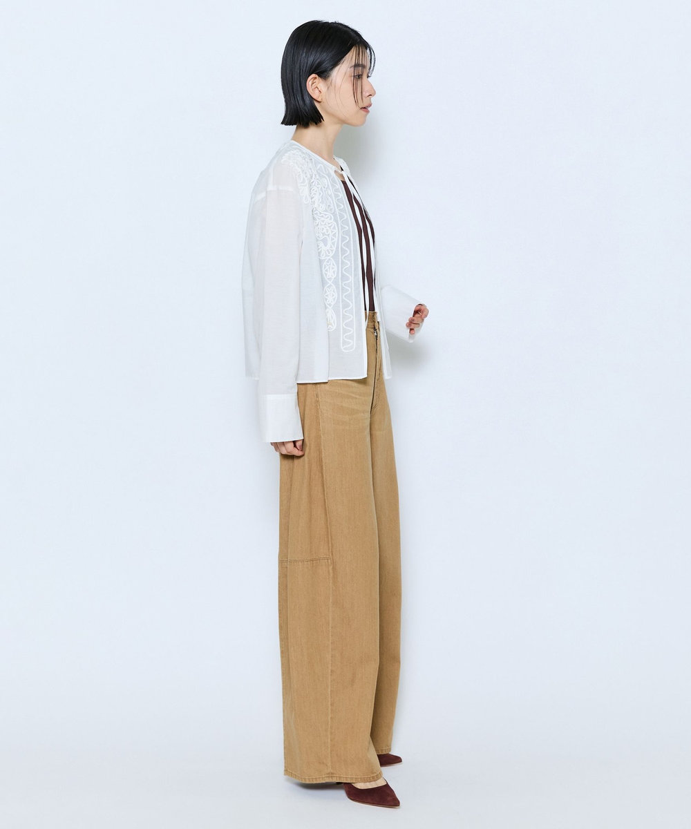 feerique feerique カラーコクーンシルエットデニム ブラウン