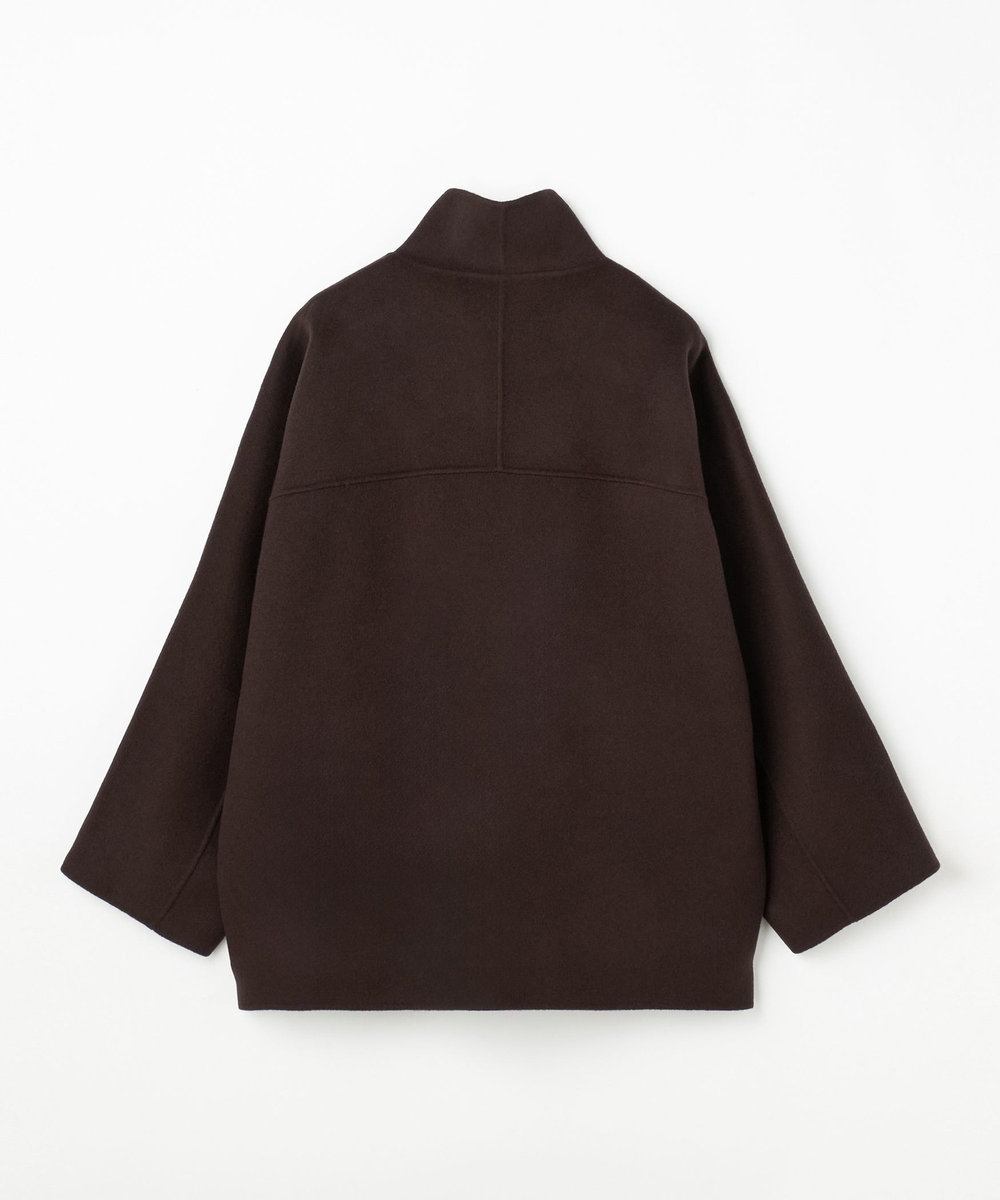 DÉPAREILLÉ DOUBLE FACE BEAVER STAND COLLAR COAT / ダブルフェイスビーバースタンドカラーコート ブラウン