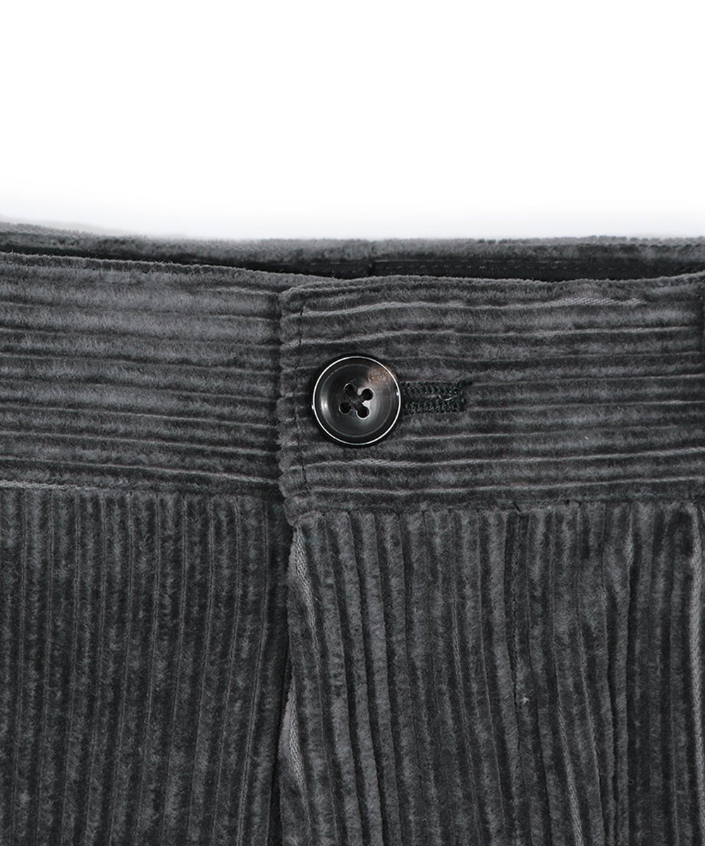 MEN'S BIGI 【50th Anniv . 菊池武夫】COTTON CORDUROY WIDE PANTS グレー