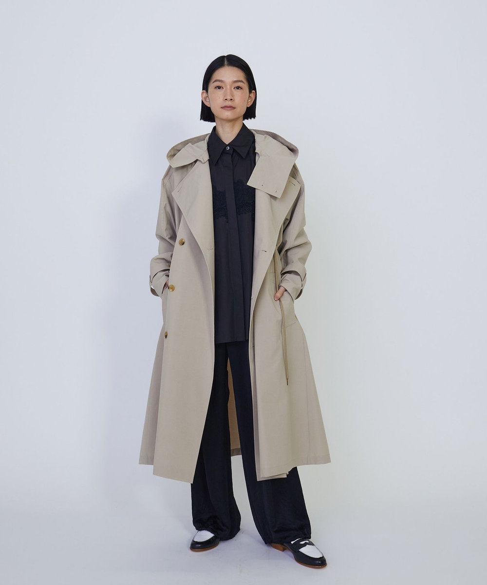 1er Arrondissement ＜VACHEMENT×1er Arrondissement＞シェルタフタトレンチコート ベージュ
