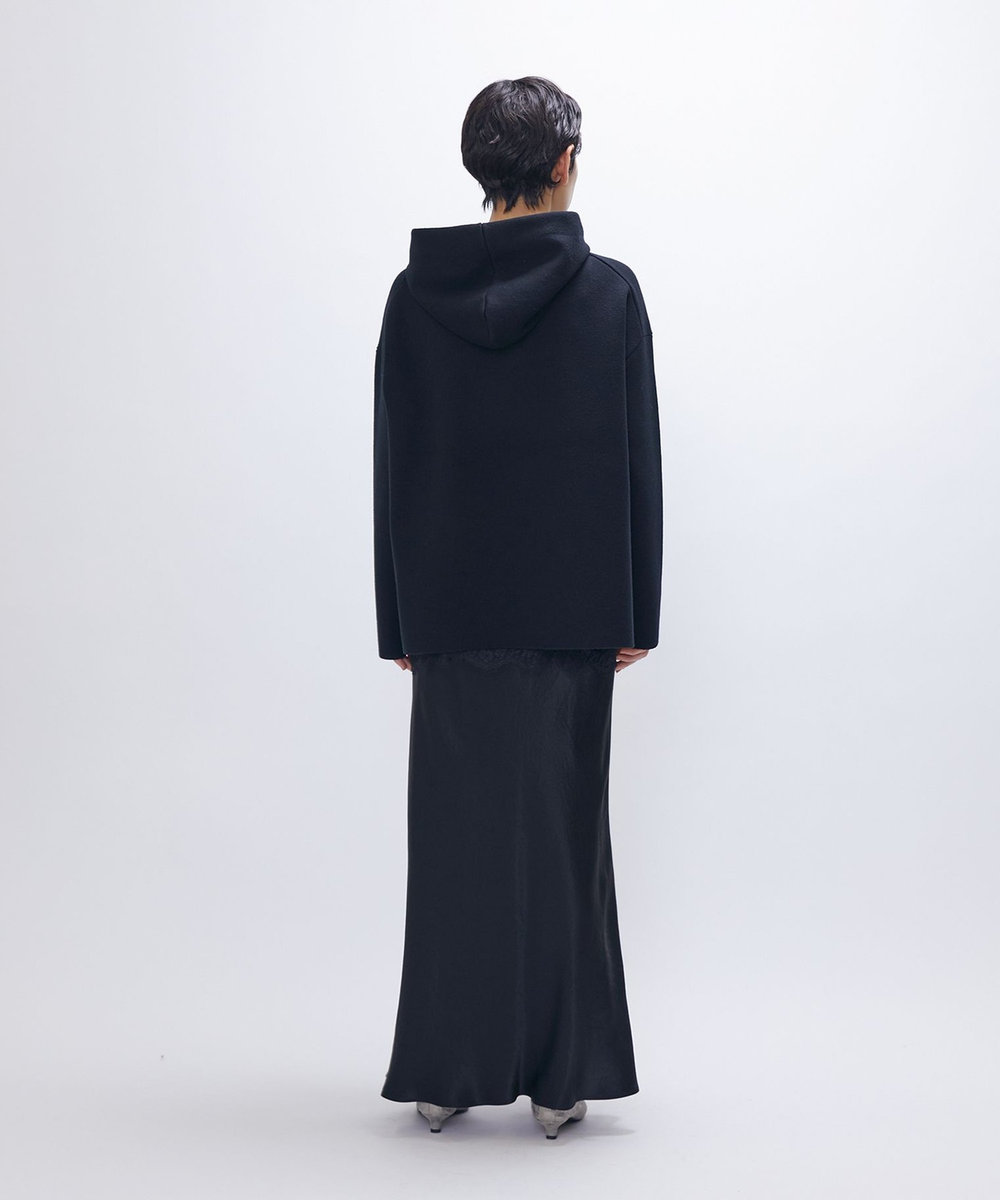 1er Arrondissement ヴィンテージサテンスカート ブラック