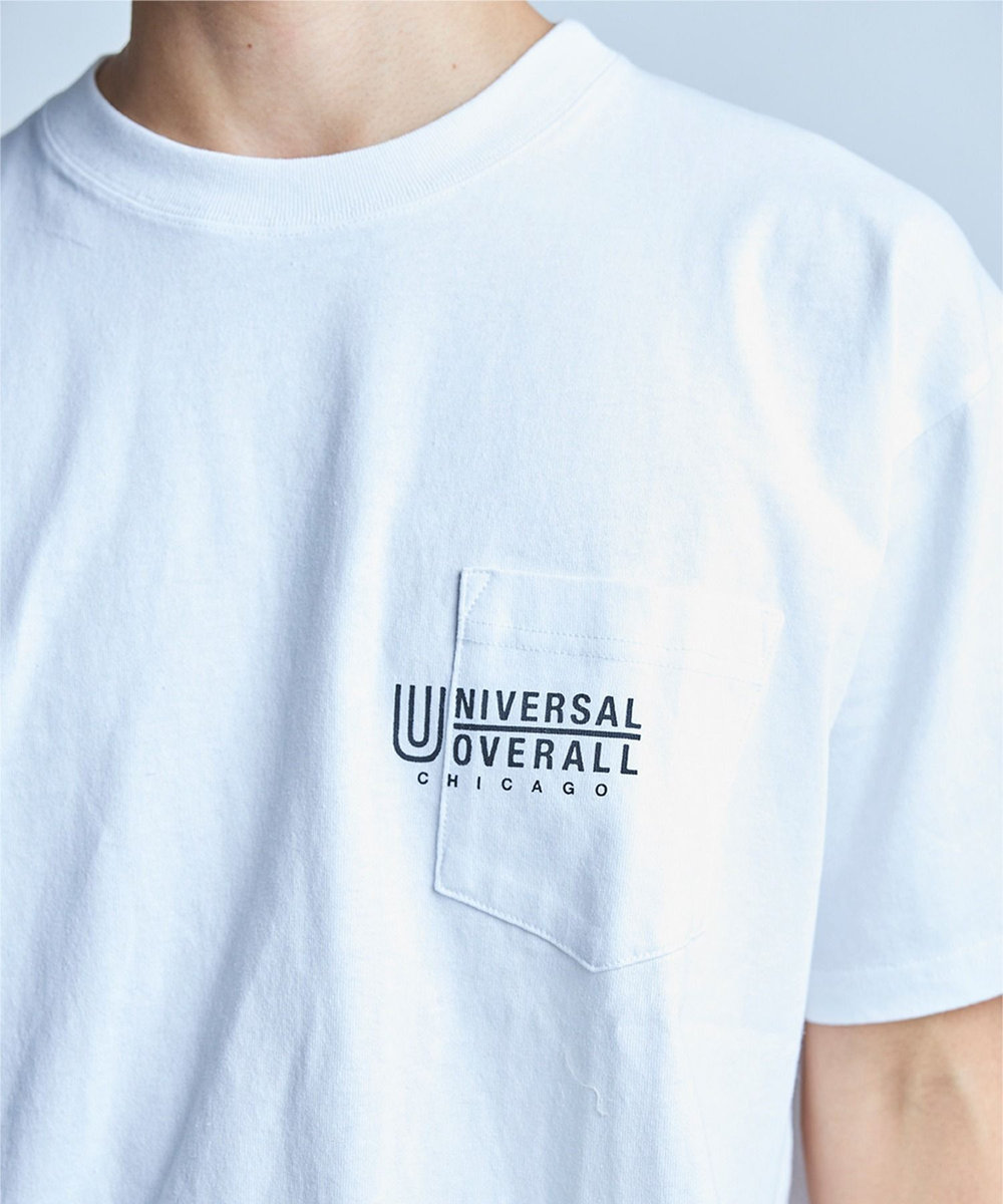 UNION STATION UNIVERSAL OVERALL別注T ホワイト