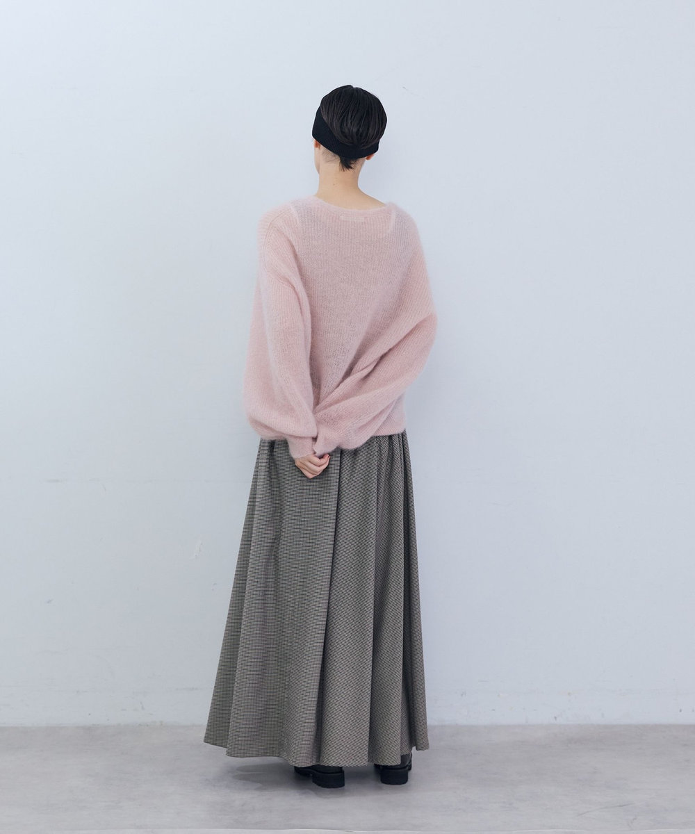 ADIEU TRISTESSE ポリエステルウールタックスカート ブラック系その他