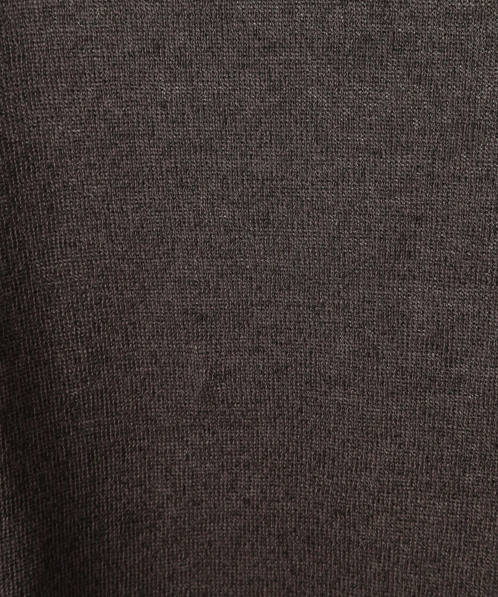 MEN'S BIGI 【FILIPPO DE LAURENTIIS/フィリッポ デ ローレンティス】綿麻ハイゲージニットTEE ダークブラウン
