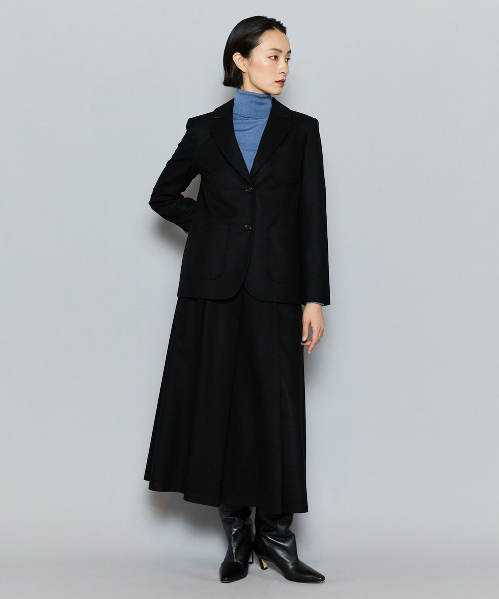 L'EQUIPE COUTURIER W/CASHフランネルジャケット ブラック