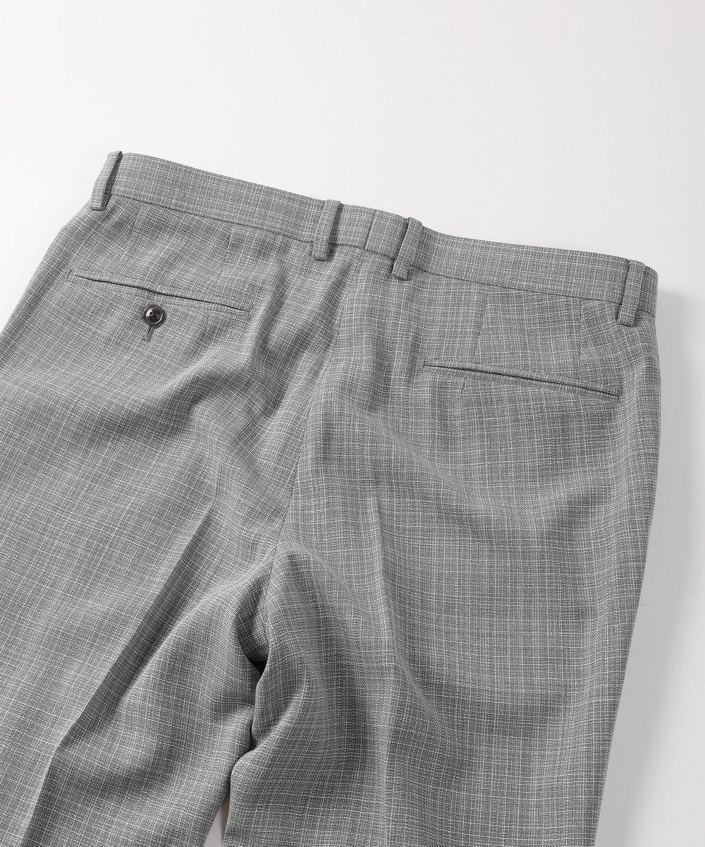 MEN'S BIGI 【ACTIVE TAILOR】ミックスヤーン/ホップサックスラックス ライトグレー