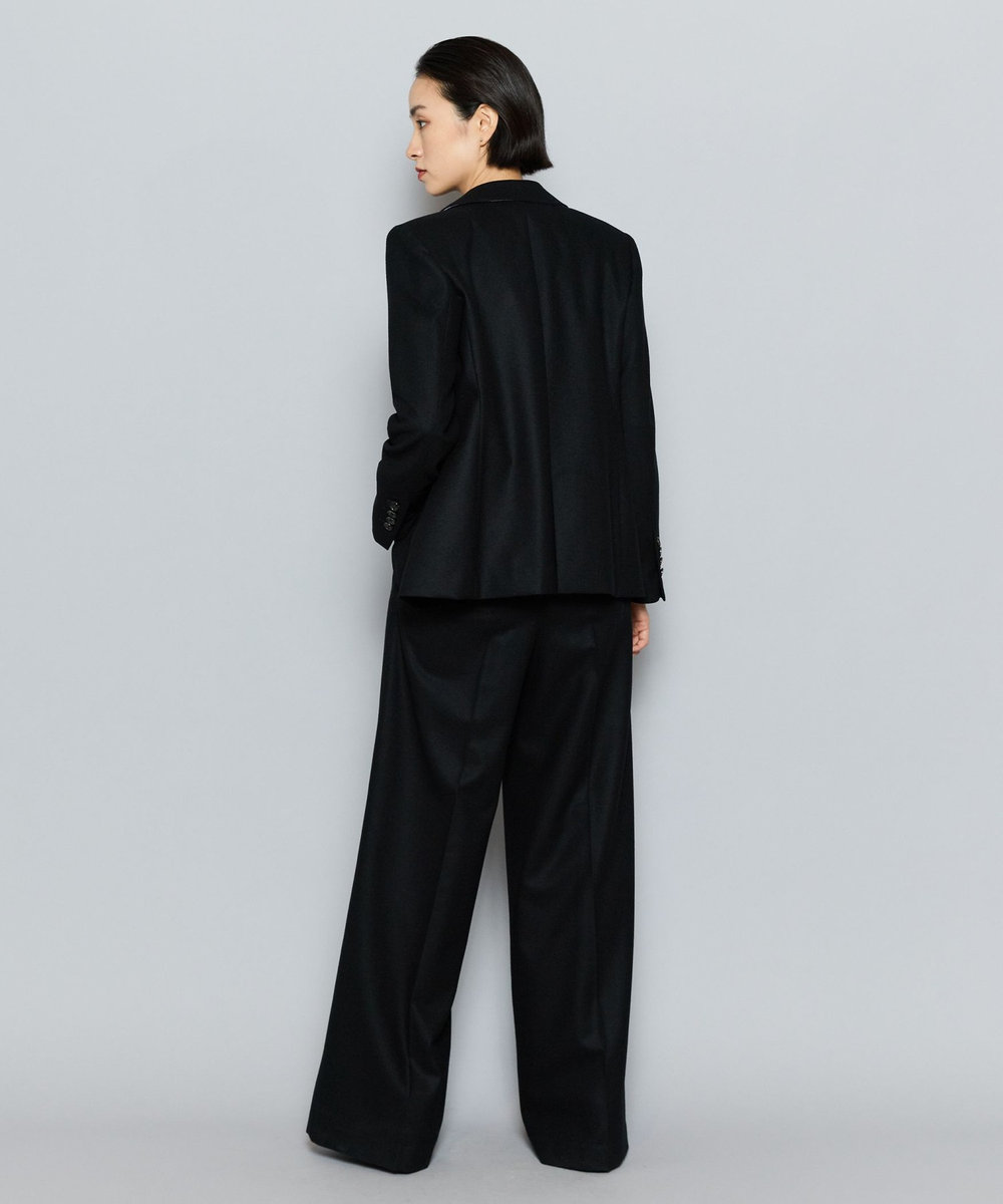 L'EQUIPE COUTURIER W/CASHフランネルジャケット ブラック