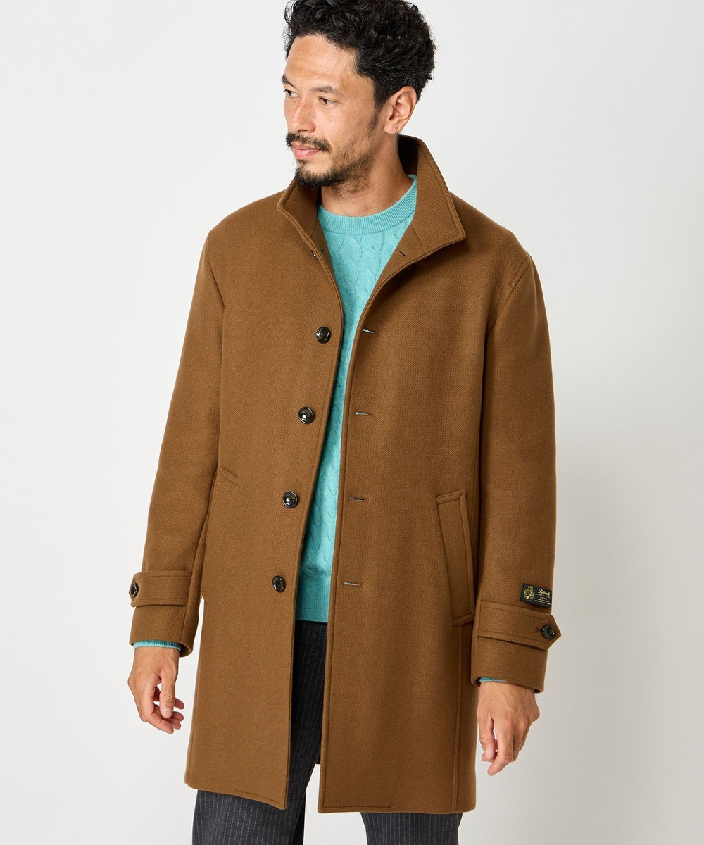 MEN'S BIGI 【Bellandi/べランディ】スタンドカラーコート ブラウン
