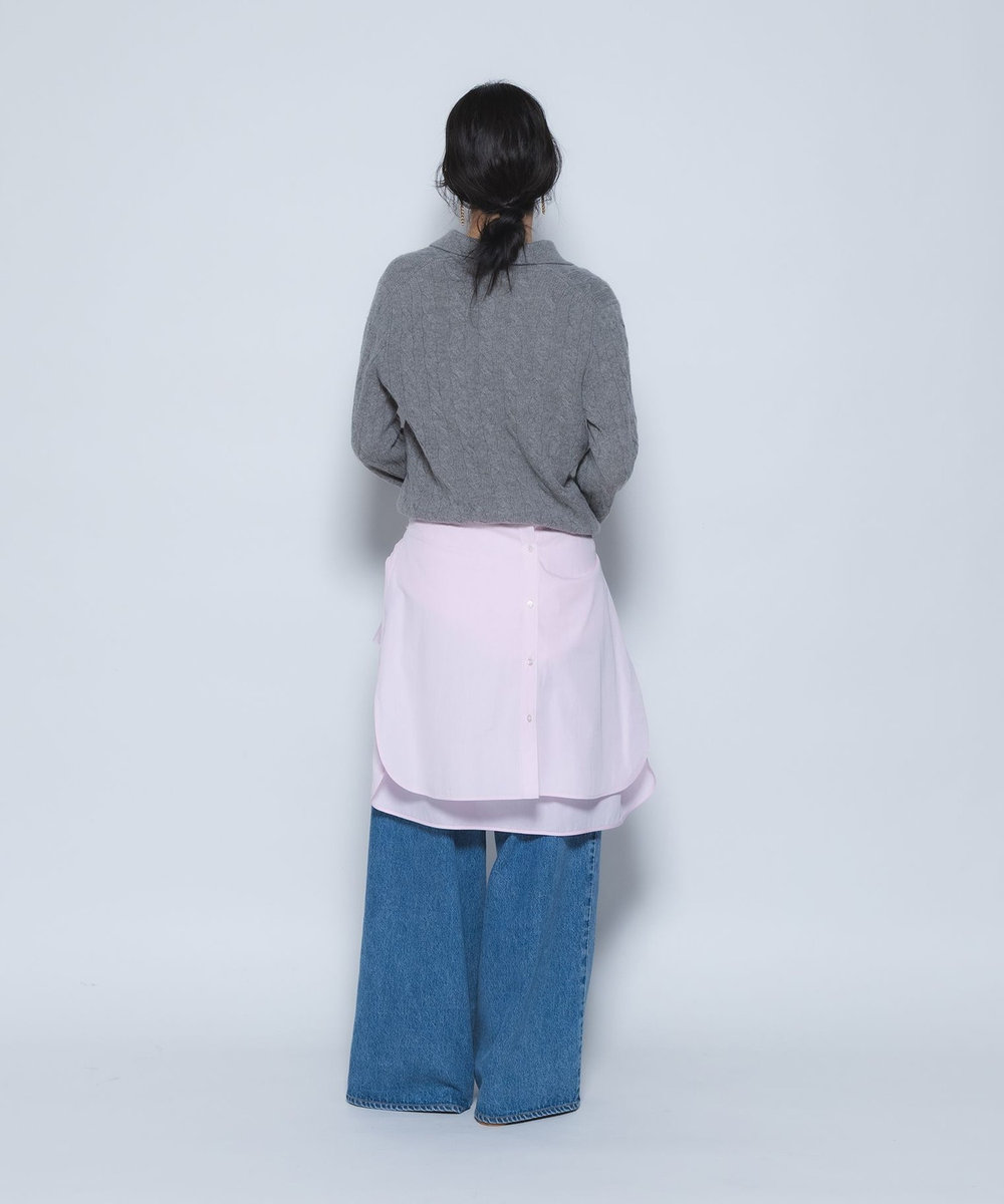 1er Arrondissement ＜POLO RALPH LAUREN/ポロ ラルフ ローレン＞ウールカシミアケーブルニット グレー