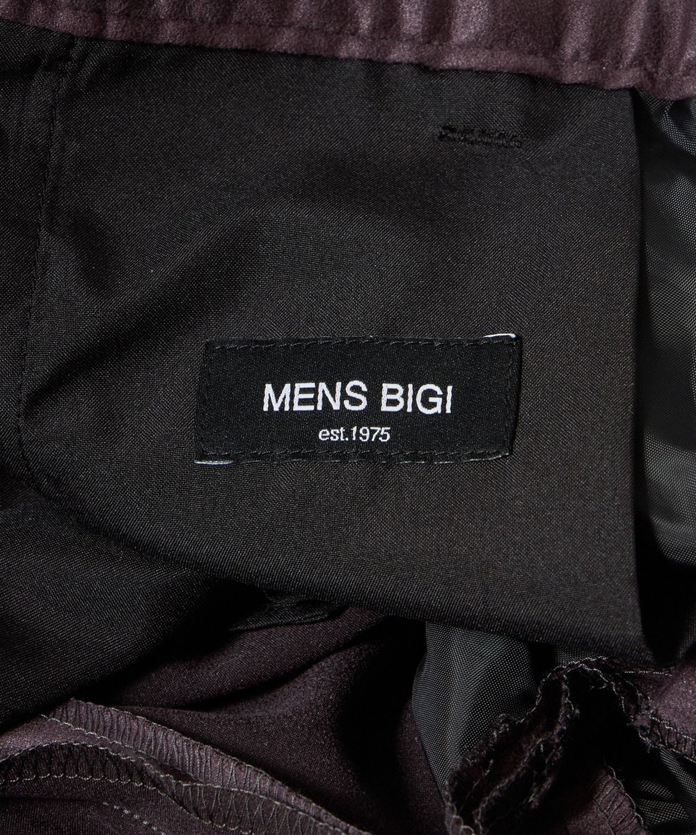 MEN'S BIGI ストレッチコマスエードスラックスパンツ＜セットアップ対応＞ チャコールグレー