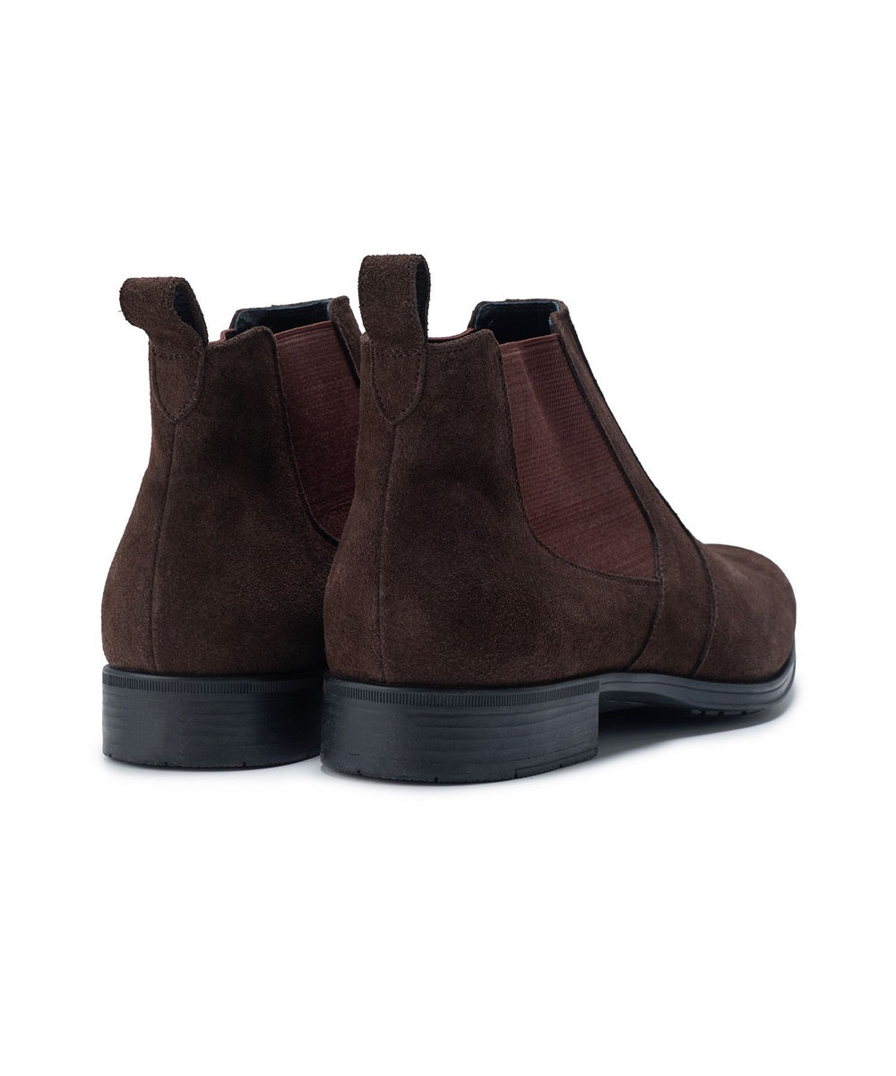 MEN'S BIGI レザーサイドゴアブーツ ブラウン