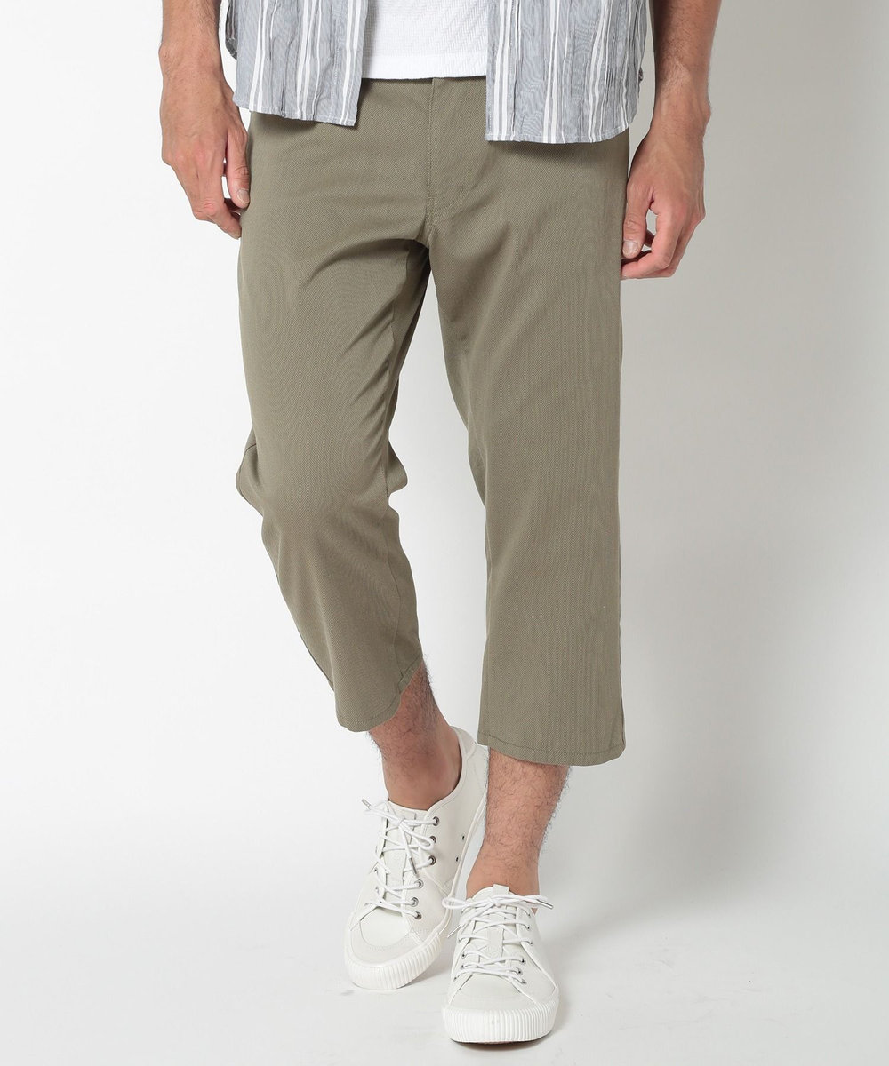 MEN'S BIGI COOLMAXドビーストレッチクロップドパンツ カーキ