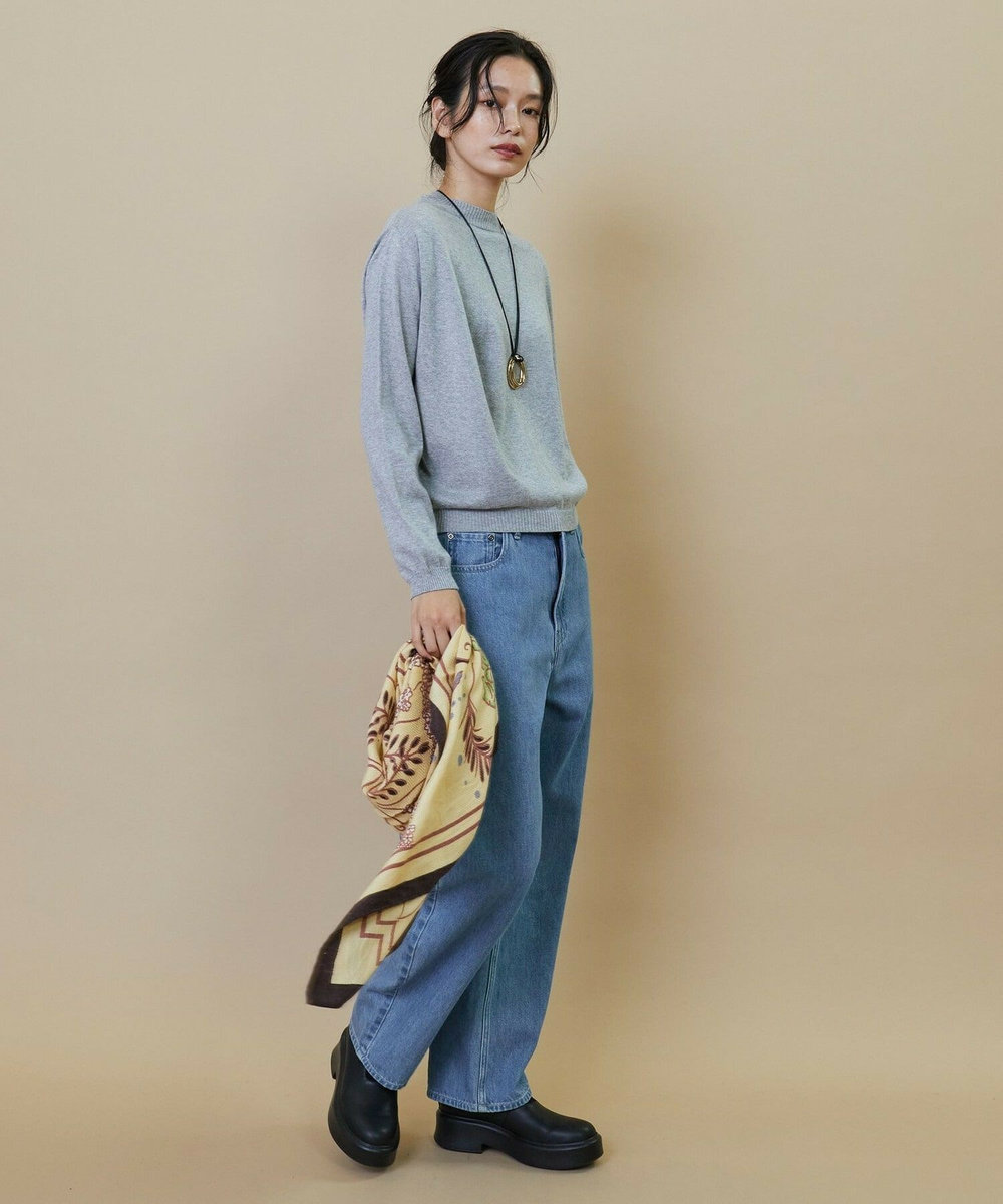 L'EQUIPE GREEN 10.2ozリサイクルデニムパンツ ライトブルー