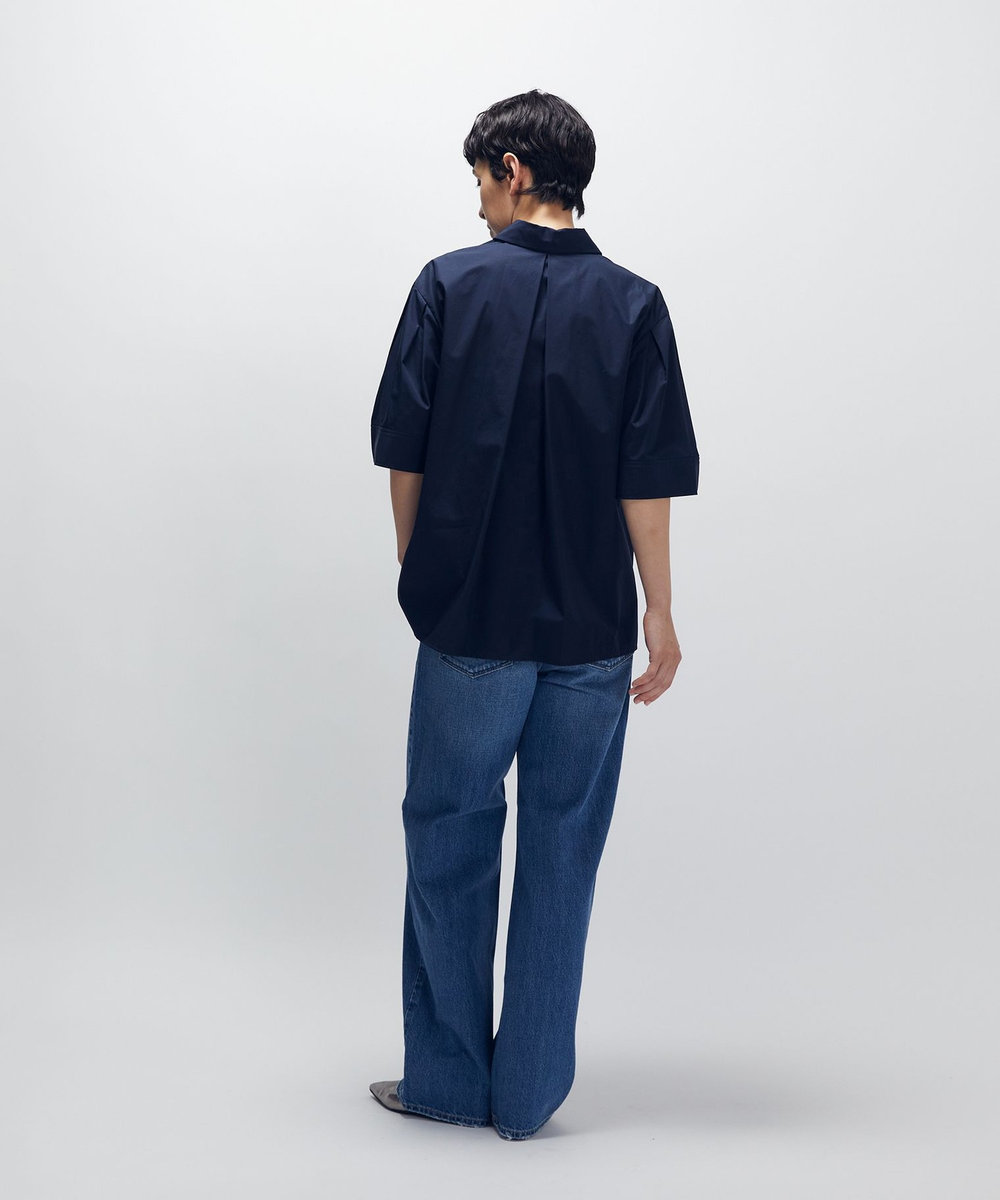 1er Arrondissement フォルムスリーブシャツ ネイビー