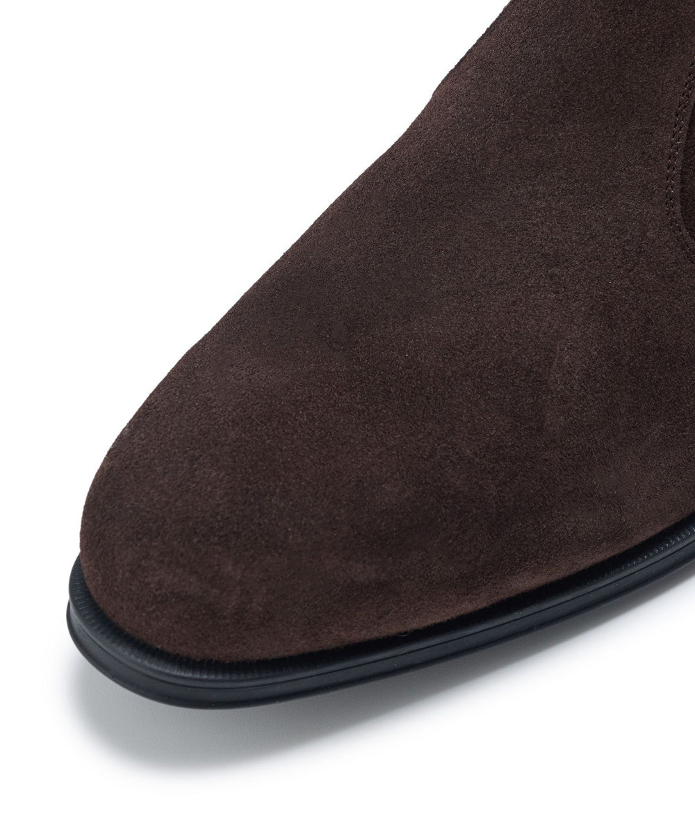 MEN'S BIGI レザーサイドゴアブーツ ブラウン