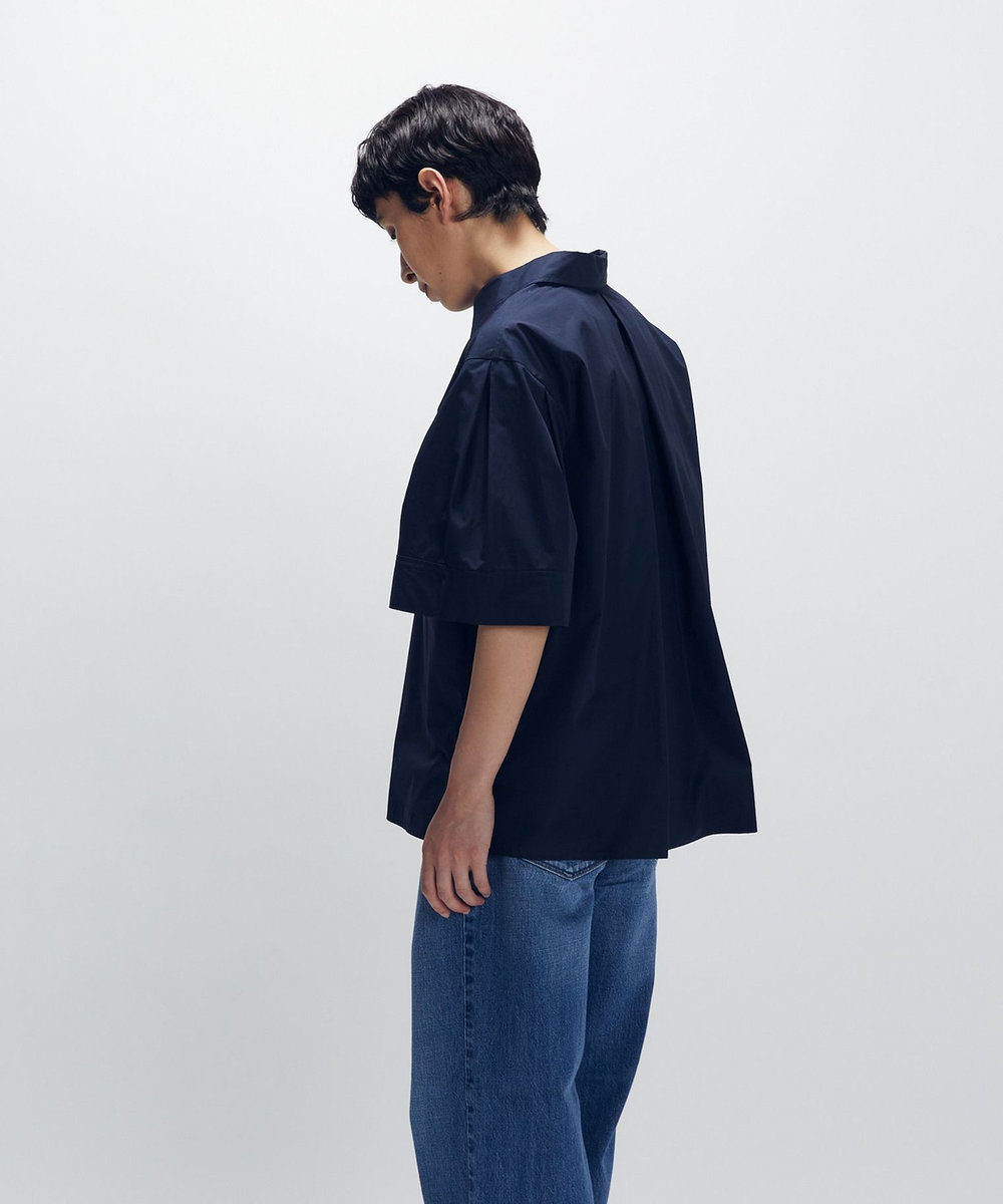 1er Arrondissement フォルムスリーブシャツ ネイビー
