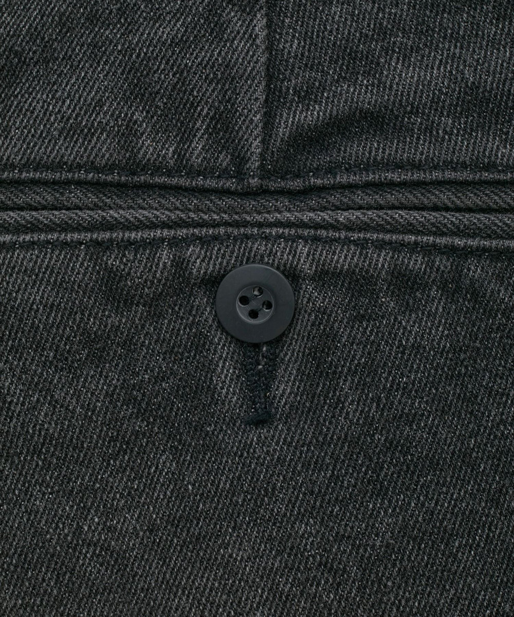 MEN'S BIGI セミワイドデニムタックパンツ ブラック