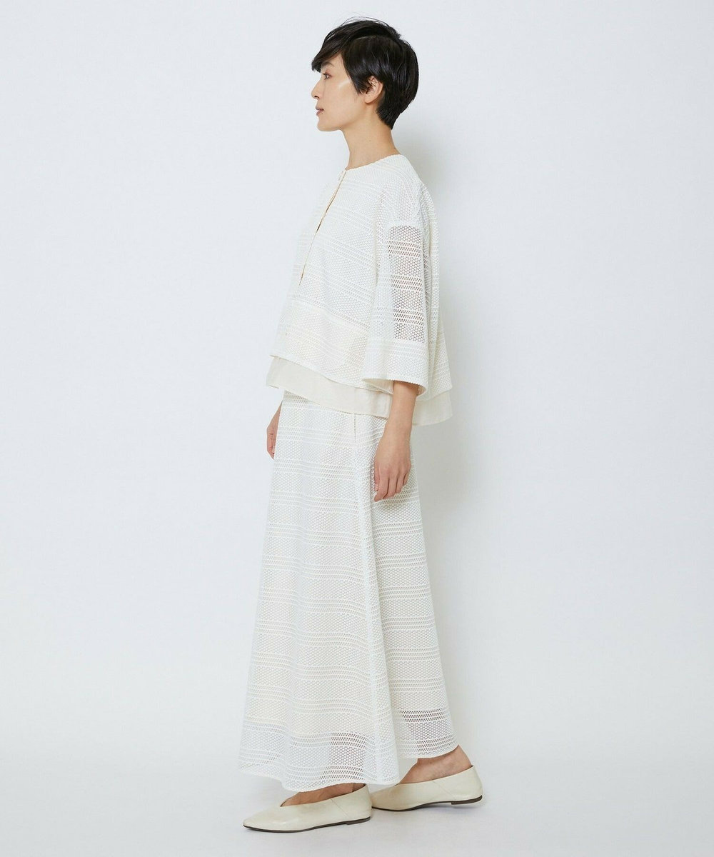 MOGA Collection MOGA Collection　ラッセルレースショートブルゾン ホワイト