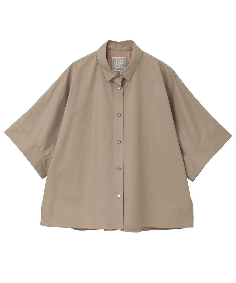 1er Arrondissement チンツフォルムシャツ ベージュ