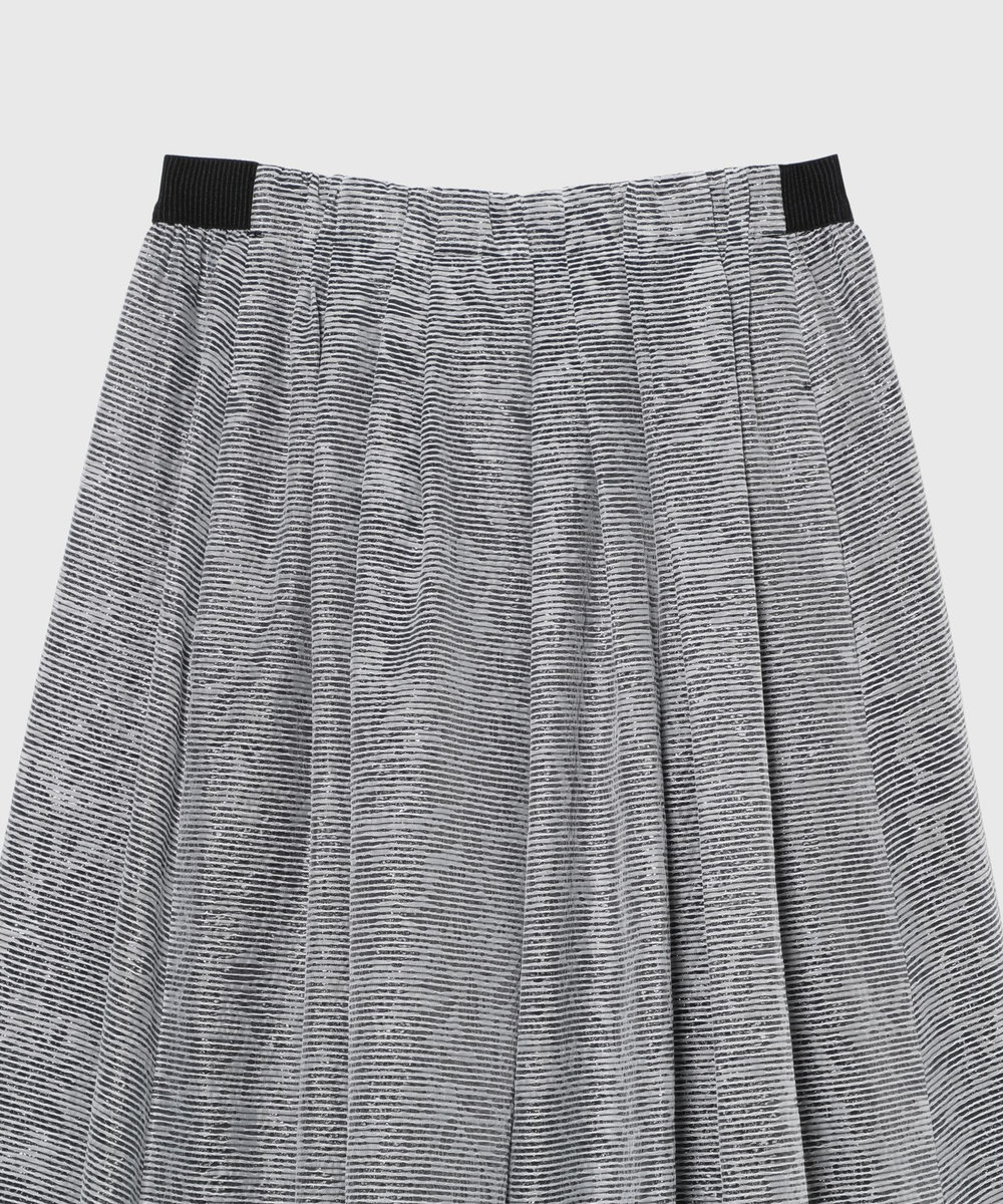 DÉPAREILLÉ LAME BORDER SKIRT / ラメボーダースカート ブラック
