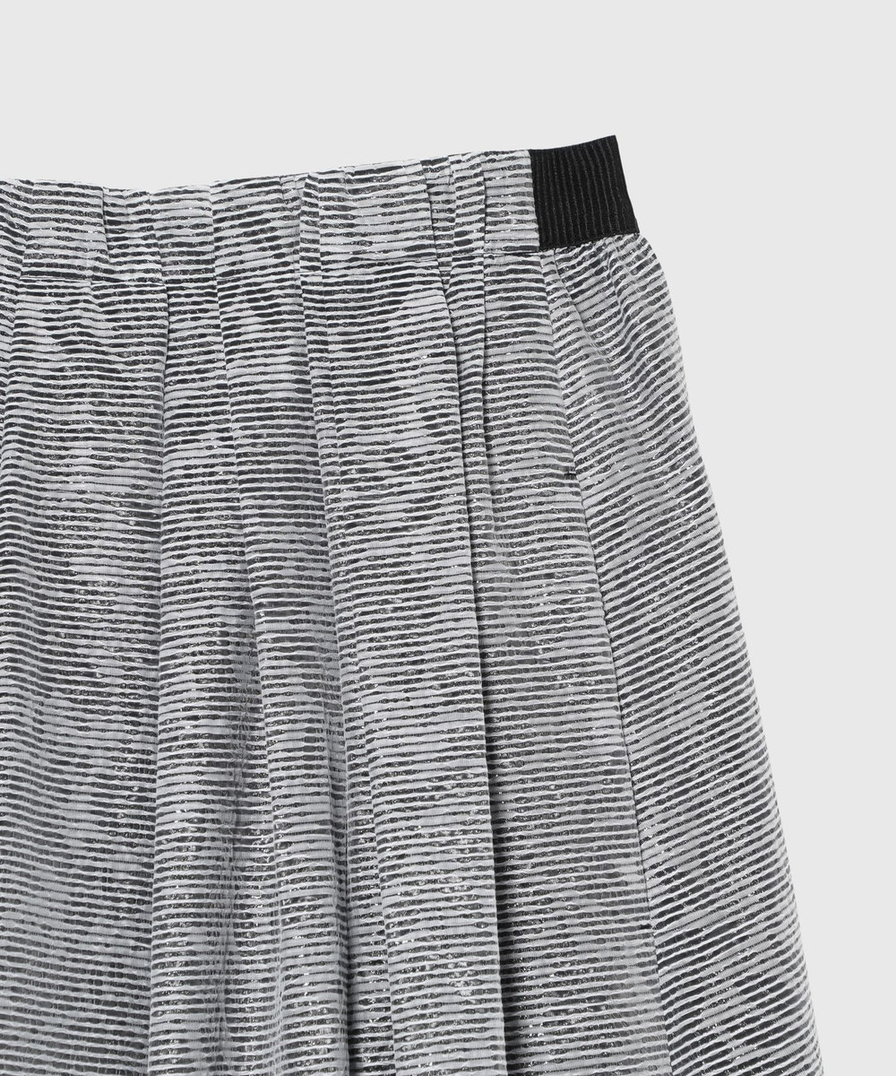 DÉPAREILLÉ LAME BORDER SKIRT / ラメボーダースカート ブラック