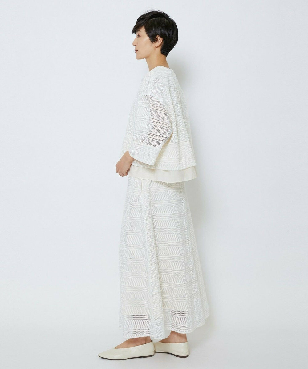 MOGA Collection MOGA Collection　ラッセルレースショートブルゾン ホワイト