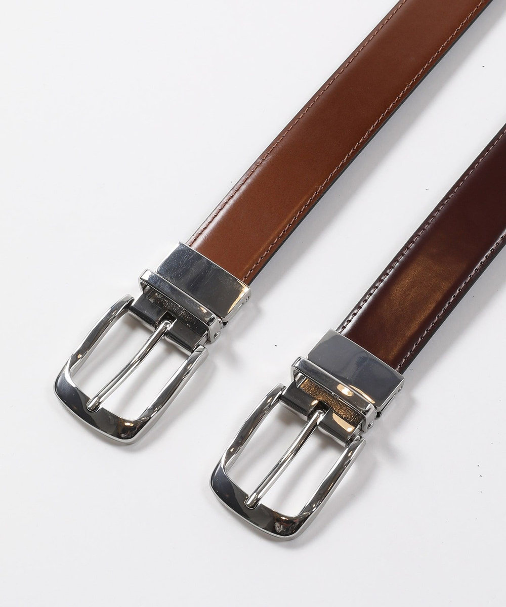 MEN'S BIGI アドバンレザードレスベルト キャメル