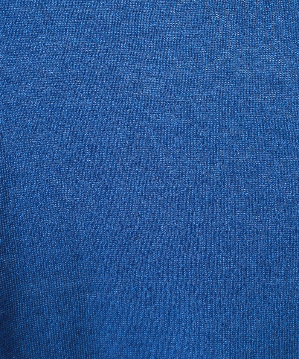 MEN'S BIGI 【FILIPPO DE LAURENTIIS/フィリッポ デ ローレンティス】綿麻ハイゲージニットTEE ブルー