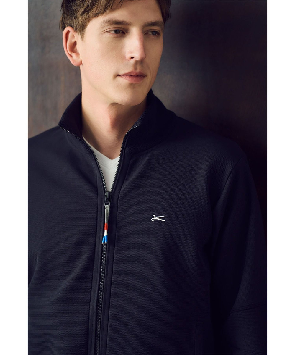 MEN'S BIGI 【DENHAM×MENS BIGI】スタンドニットジップブルゾン ブラック