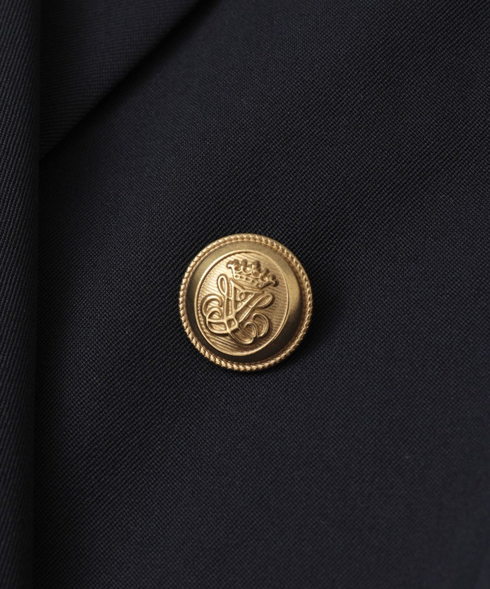 1er Arrondissement ウールギャバジンジャケット ネイビー