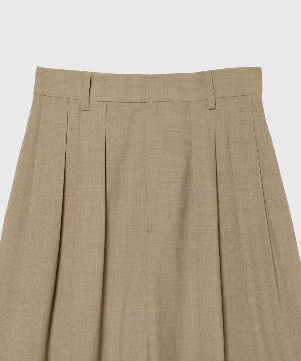 DÉPAREILLÉ TROPICAL WOOL SUPER WIDE PANTS / トロピカルウールスーパーワイドパンツ ベージュ