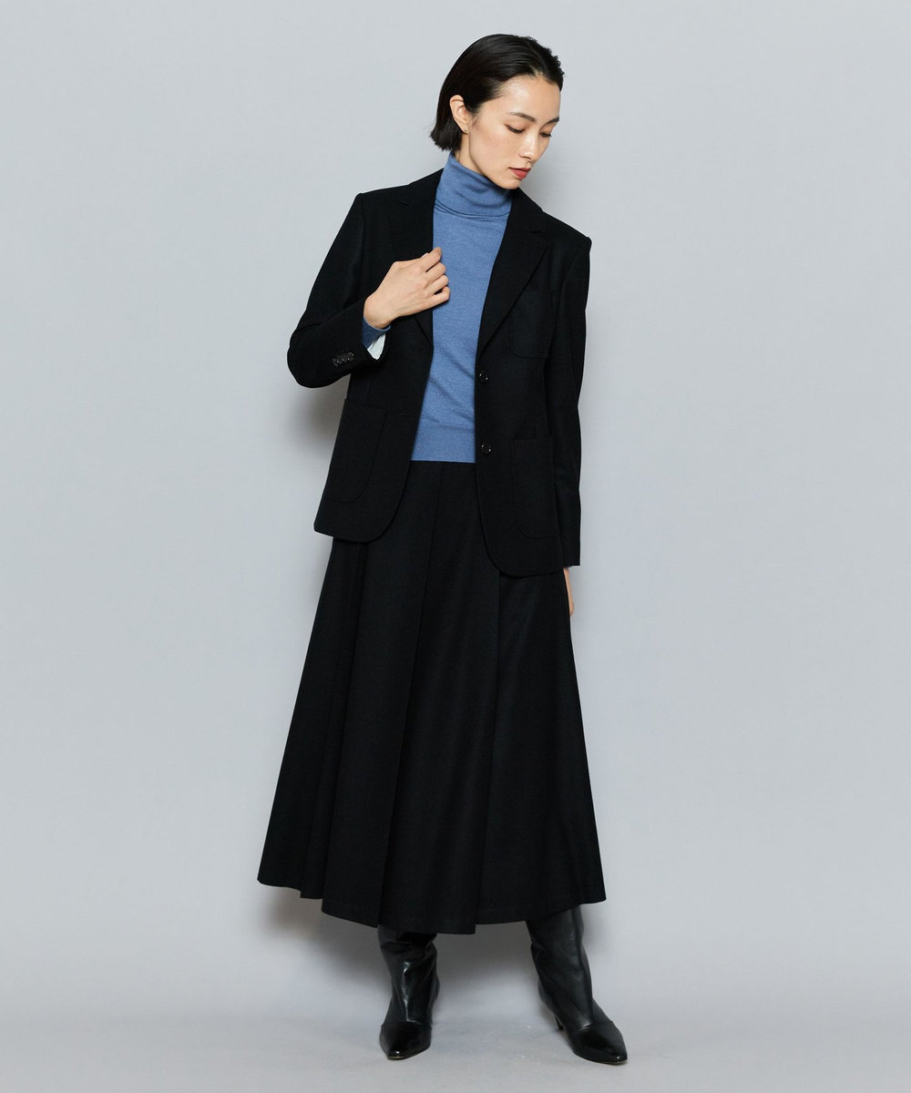 L'EQUIPE COUTURIER W/CASHフランネルジャケット ブラック