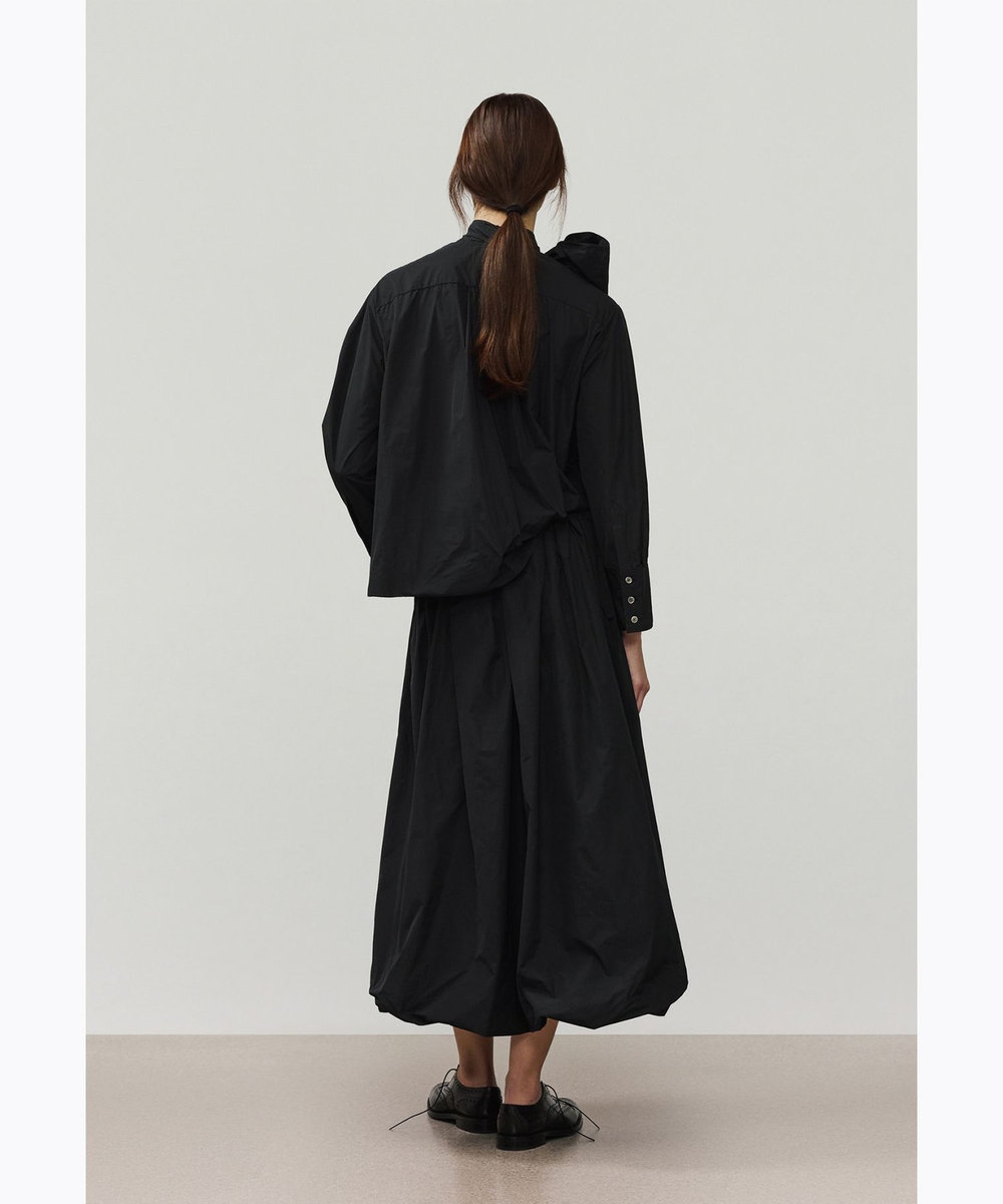 DÉPAREILLÉ POLYESTER TAFFETA BLOUSE / ポリエステルタフタブラウス ブラック