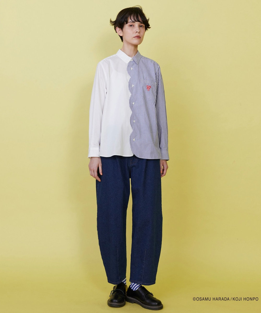 FRAPBOIS OSAMU GOODS デニムパンツ ネイビー