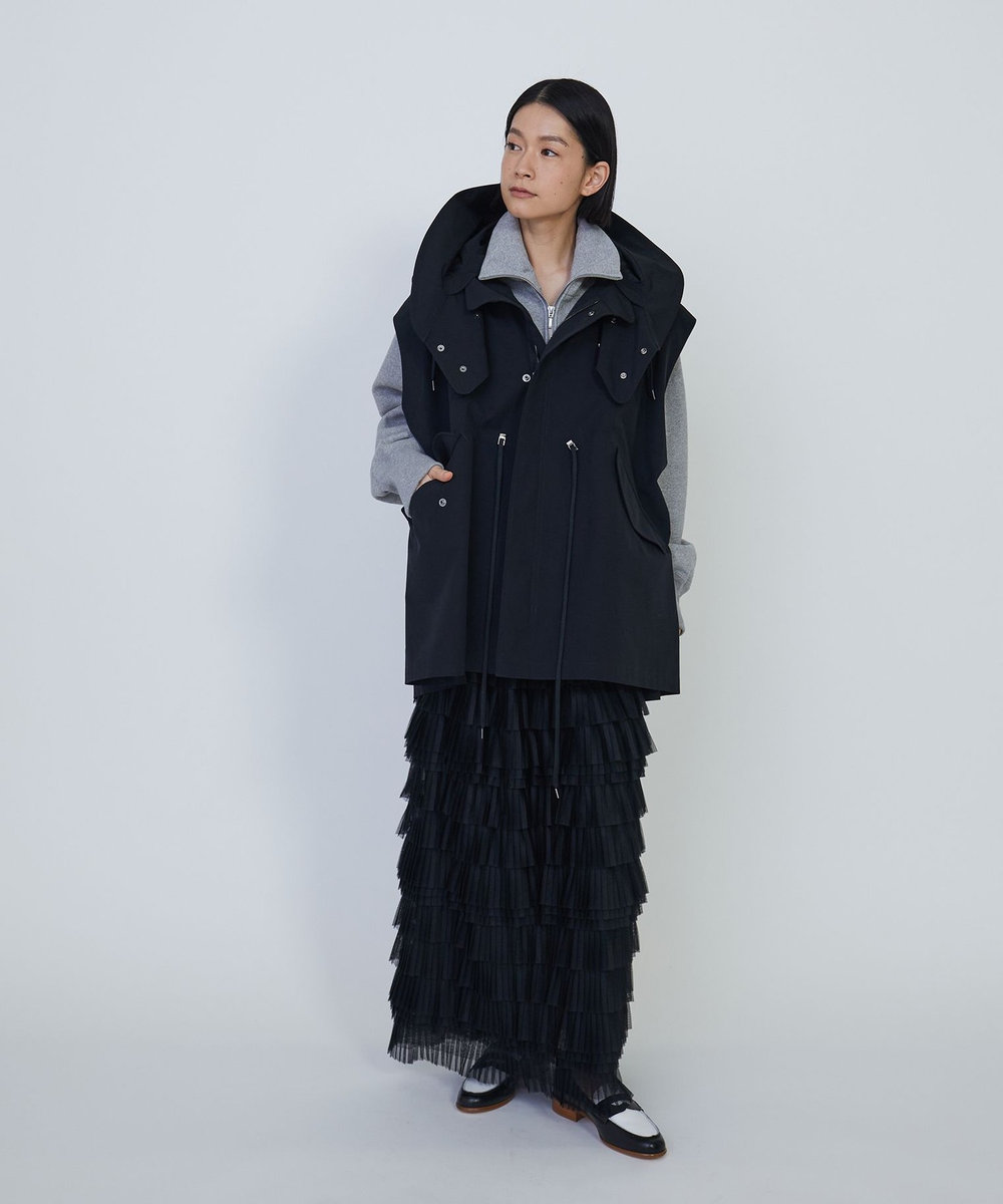 1er Arrondissement ＜VACHEMENT×1er Arrondissement＞シェルタフタモッズベスト ネイビー