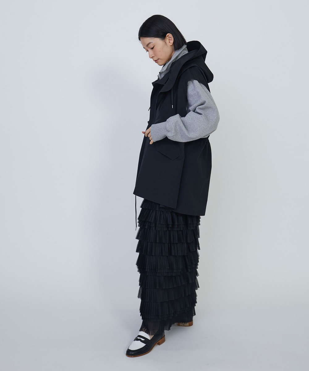 1er Arrondissement ＜VACHEMENT×1er Arrondissement＞シェルタフタモッズベスト ネイビー