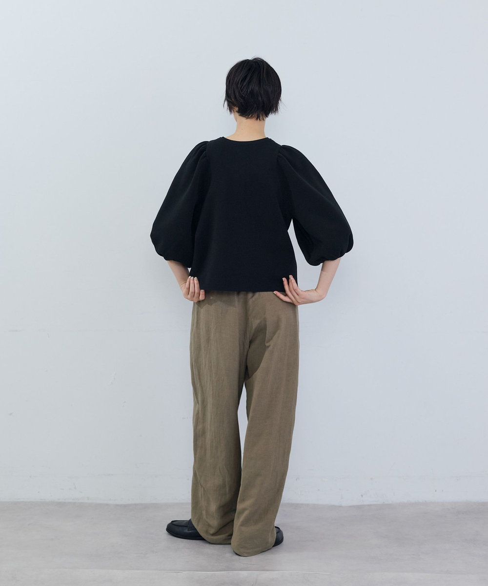 ADIEU TRISTESSE リネンレーヨンイージーパンツ モカ