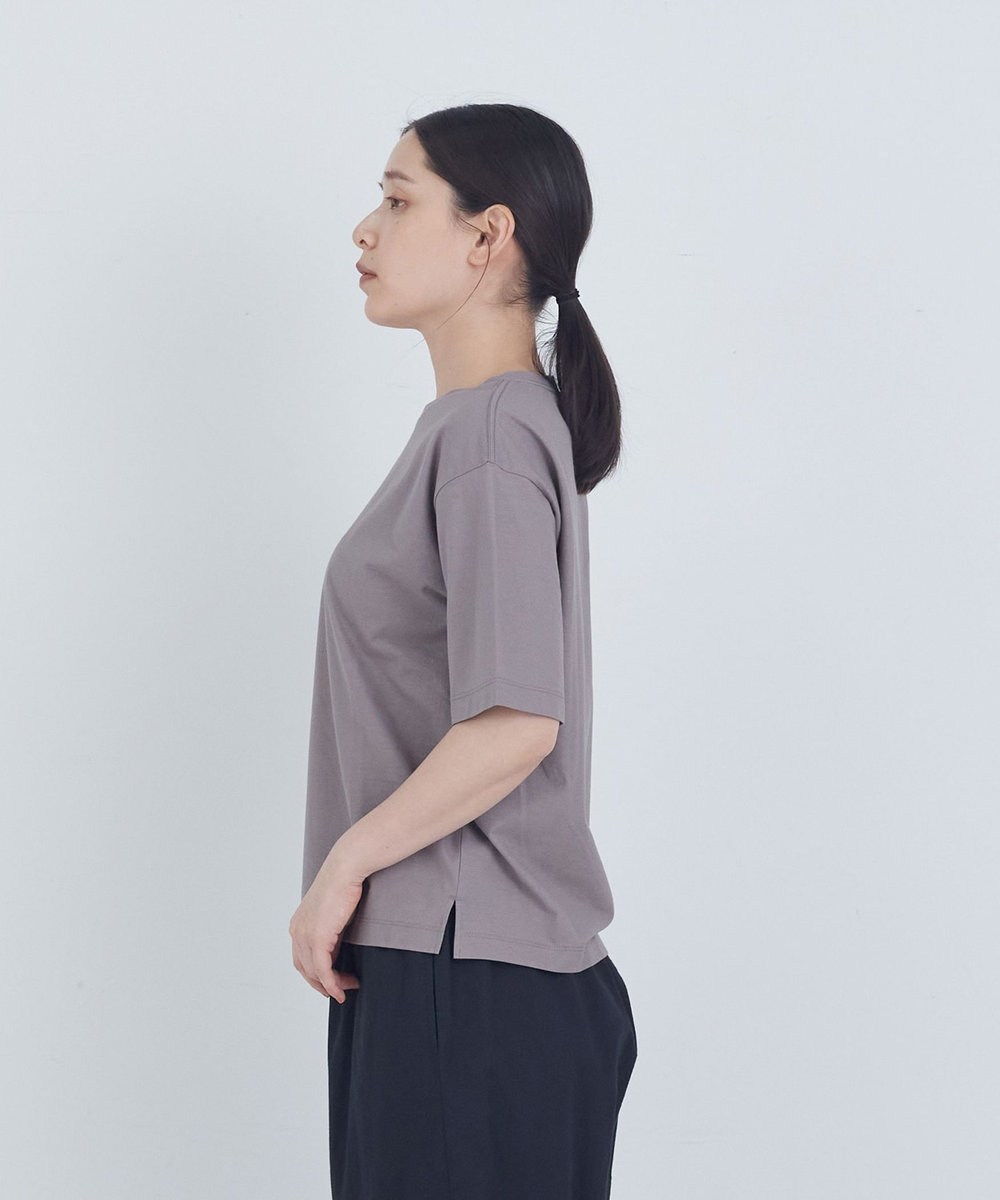 ADIEU TRISTESSE 40/-SZ天竺Ｔシャツ モカ
