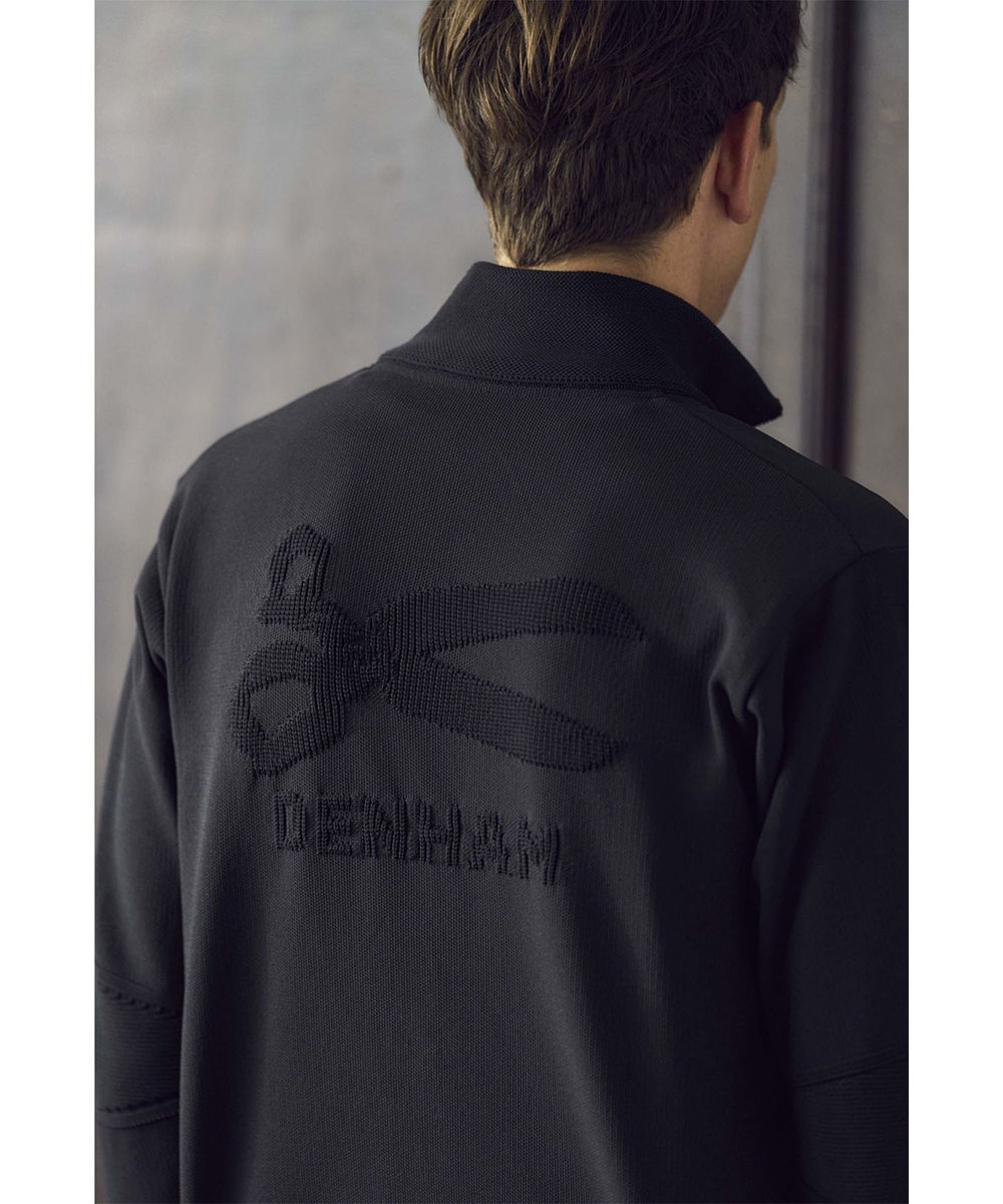 MEN'S BIGI 【DENHAM×MENS BIGI】スタンドニットジップブルゾン ブラック