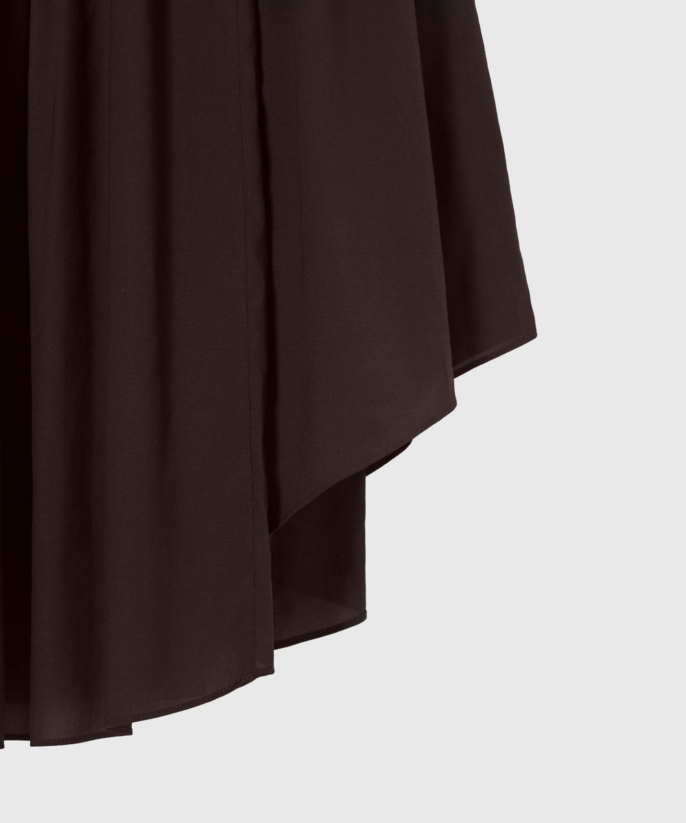 DÉPAREILLÉ RAYON LINEN SLEEVELESS DRESS / レーヨンリネンスリーブレスドレス ボルドー