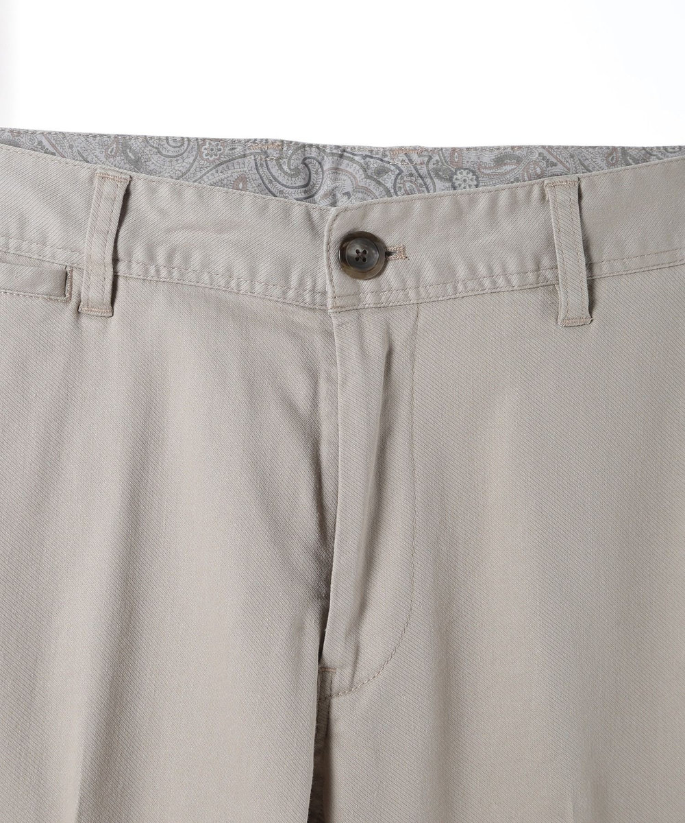 MEN'S BIGI ストレッチツイルテーパードパンツ ベージュ