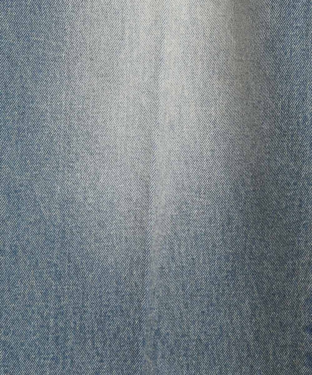MEN'S BIGI セミワイドデニムタックパンツ ブルー