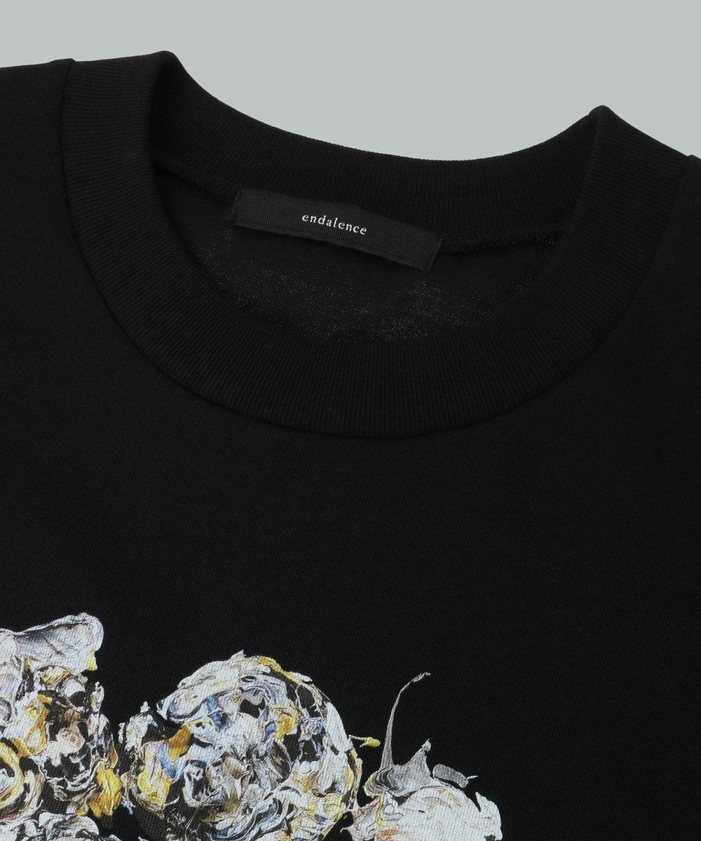 endalence  endalence×Yuta OkudaコラボレーションTシャツ＜ダークブーケ＞ ブラック