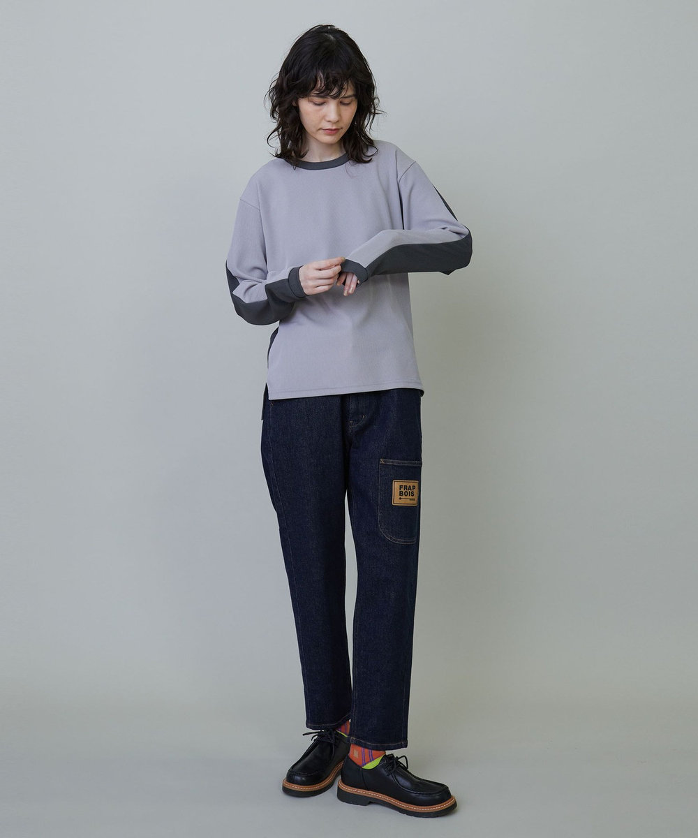 FRAPBOIS ムーブデニム2 デニムパンツ ネイビー