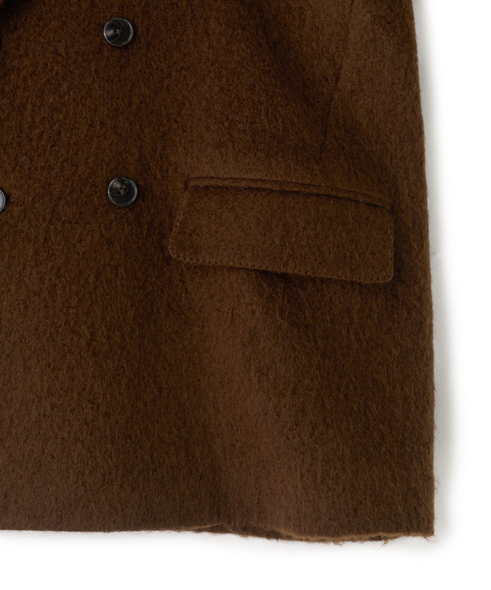 MEN'S BIGI 【BASED ON MEN'S BIGI HERITAGE】ブラウンシャギー コテージコート ブラウン